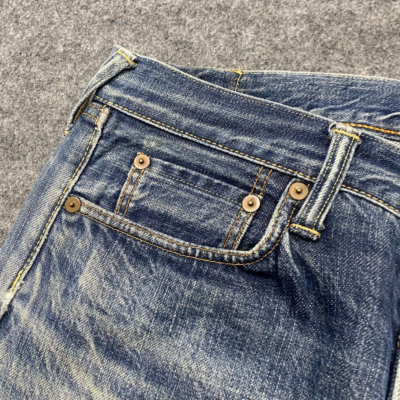 45rpm 💥Best Offer💥Vintage 45RPM Selvegde Distressed Denim Size US 30 / EU 46 - 10 Thumbnail