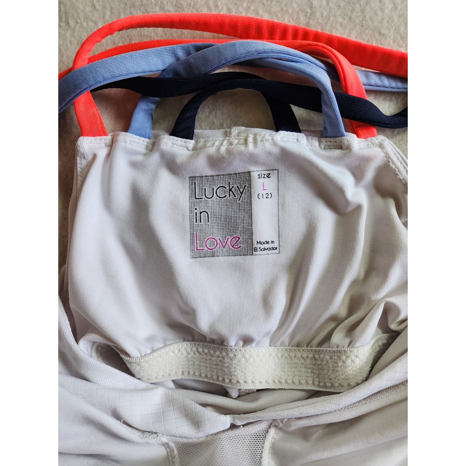 Other Lucky In Love Criss Cross Activewear Tank Top Cami L White Size L / US 10 / IT 46 - 3 Thumbnail