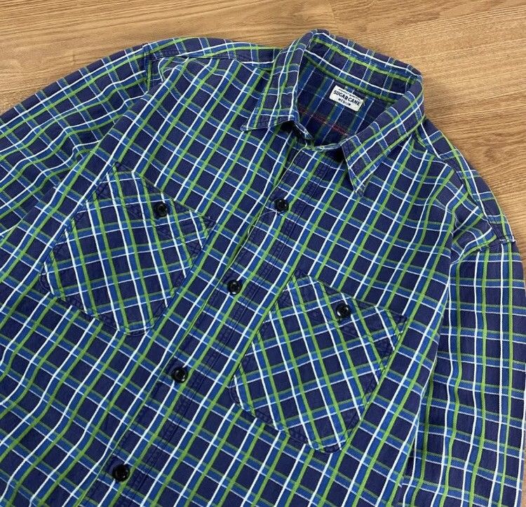Sugar Cane × Toyo Enterprises × Vintage Vintage Sugar Cane Long Sleeve Green Plad Shirt Size US M / EU 48-50 / 2 - 2 Thumbnail