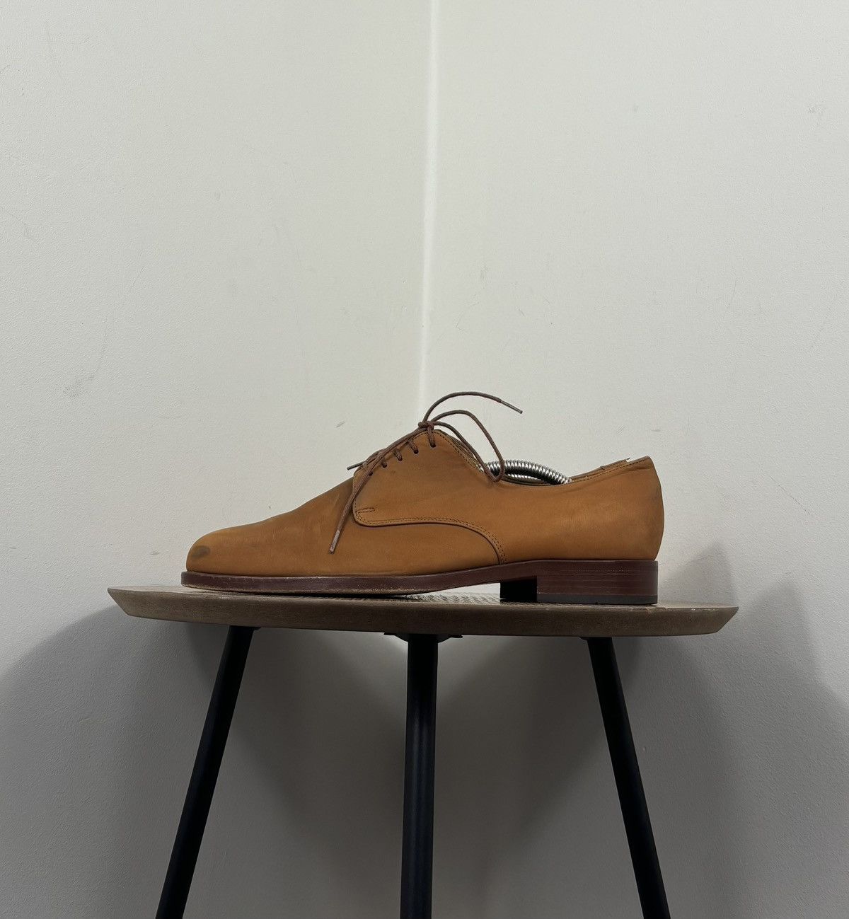 Bally Bally Ried Men’s Tan Nubuck Leather Derby Shoes Size US 7.5 / EU 40-41 - 11 Thumbnail