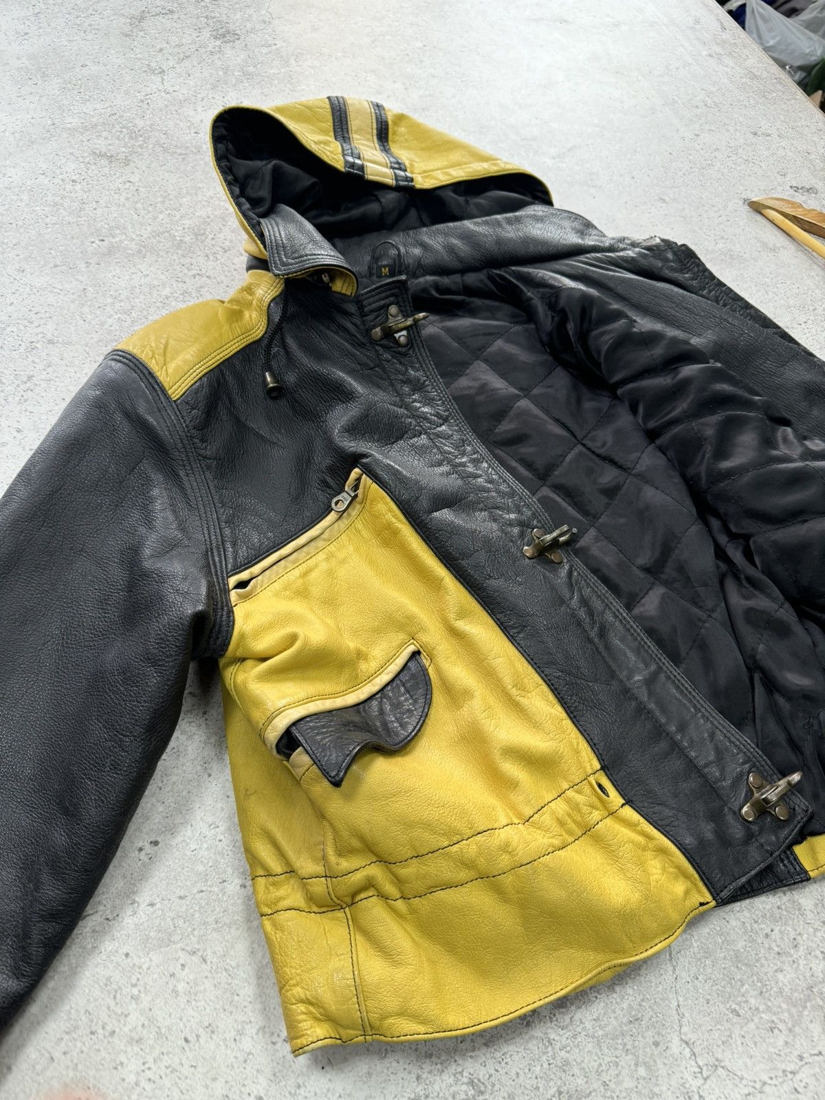 If Six Was Nine Vintage 90s Real Leather Cropped Junya Watanabe Style Jacket Size US M / EU 48-50 / 2 - 11 Thumbnail