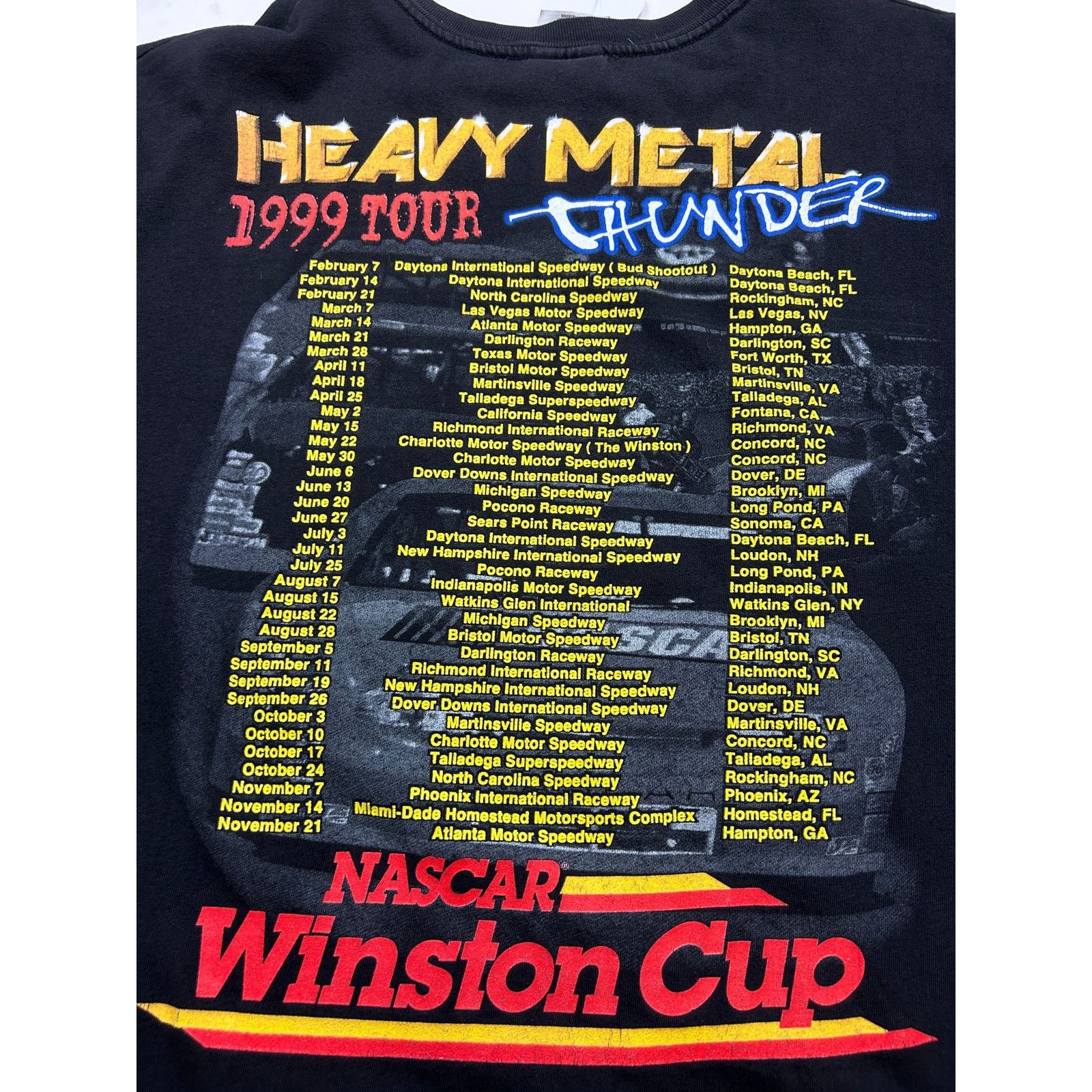 Vintage Vintage 1999 Nascar Racing Winston Cup Heavy Tour Shirt XL Size US XL / EU 56 / 4 - 6 Thumbnail