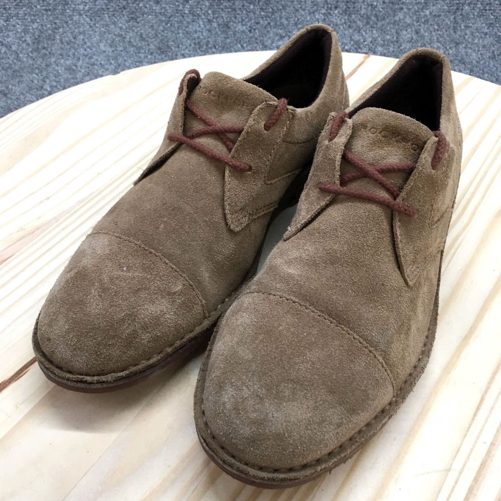 Rockport Rockport Mens 8 W Urban Edge Oxford Brown Leather Cap Toe Casual Lace Up Shoes Size ONE SIZE - 4 Thumbnail