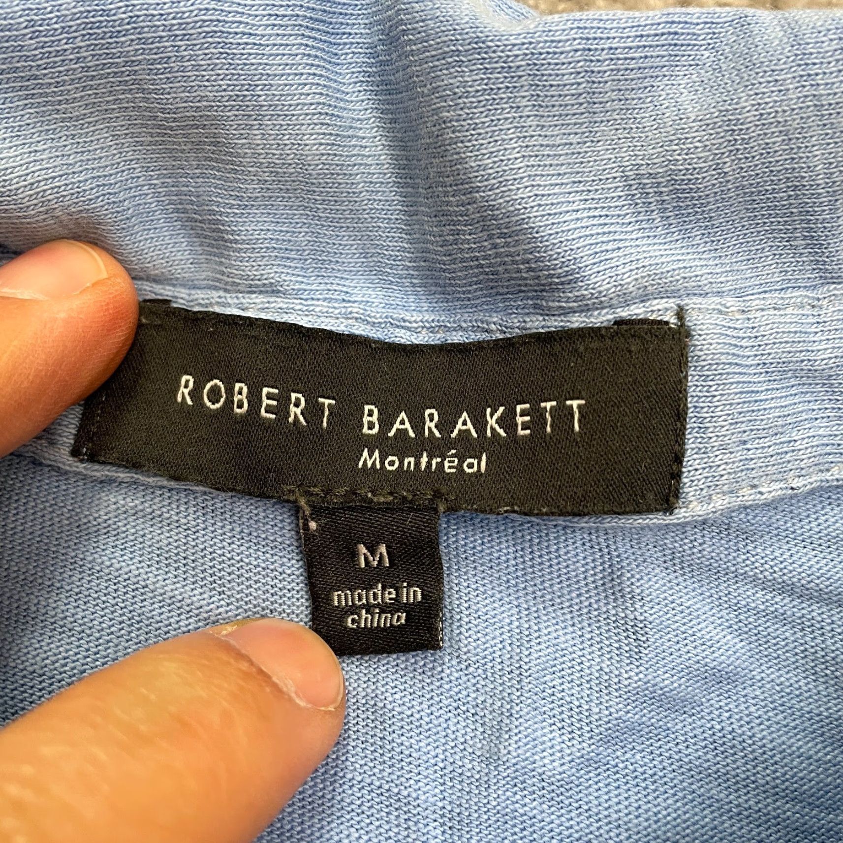 Vintage Robert Barakett Polo Shirt Mens Medium Blue Short Sleeve Cotton Casual Preppy Activewear Size US M / EU 48-50 / 2 - 7 Thumbnail