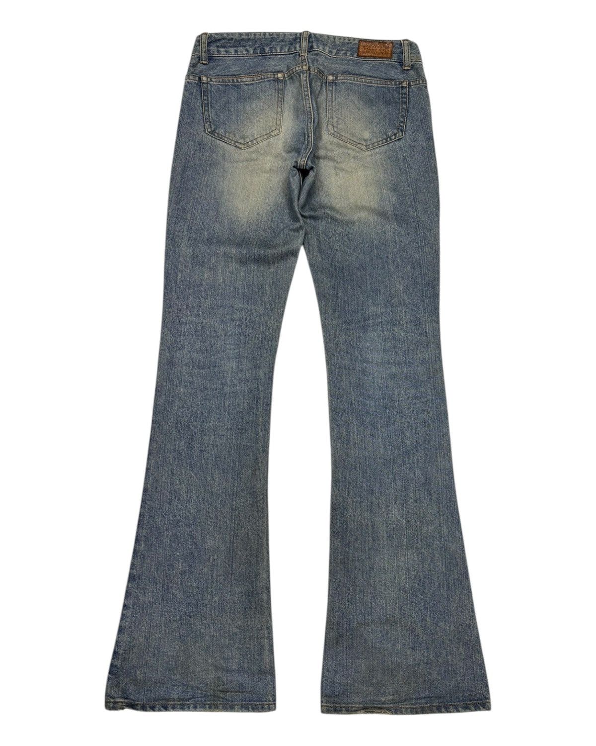 If Six Was Nine Flare Jeans Vintage Japanese Tommy Girl Distressed Bootcut Size 29" - 8 Thumbnail