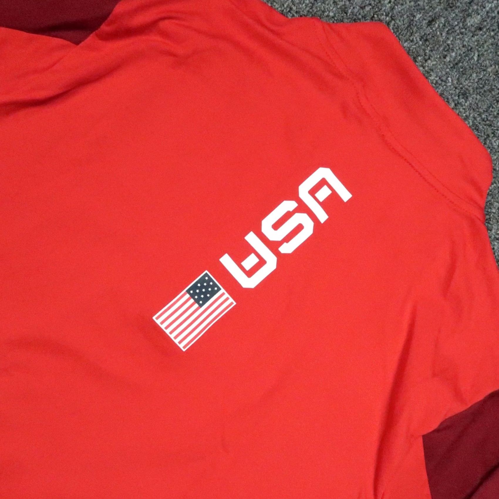 Nike Nike Pullover Shirt Mens Small Red Team USA Olympic Quarter Zip Performance Running Size US S / EU 44-46 / 1 - 7 Thumbnail