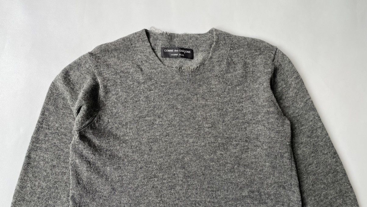 Comme des Garcons A/W 1998 ‘Distressed Collar’ Cropped Sweater Size US M / EU 48-50 / 2 - 2 Thumbnail