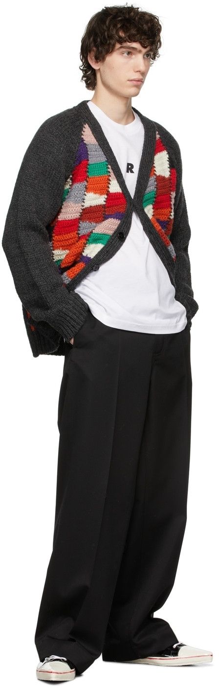 Marni Marni Multicolor Crochet Chunky Wool Cardigan Size US L / EU 52-54 / 3 - 10 Thumbnail