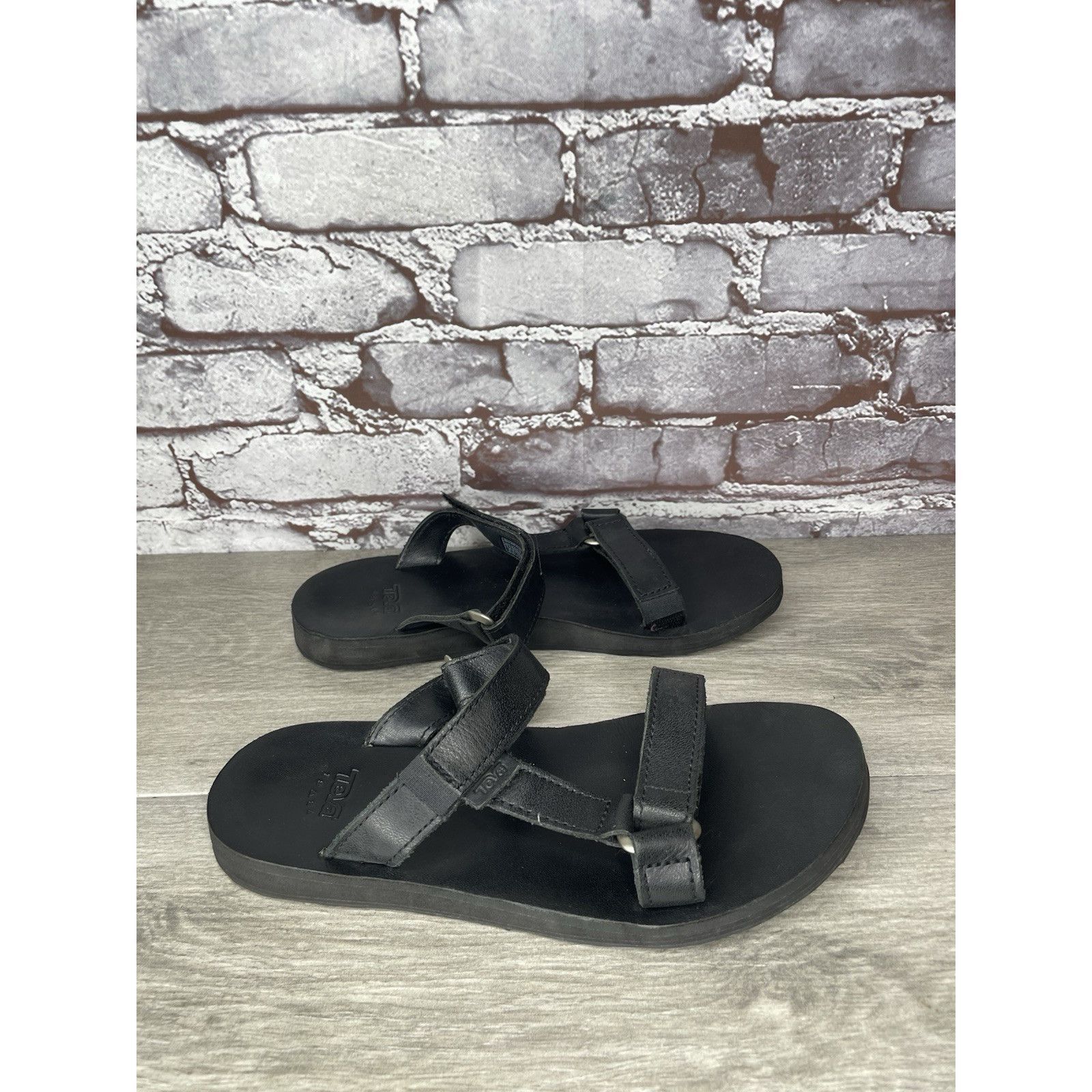 Teva Teva Black Leather Universal Straps Hiking Sandals Women’s S Size US 9 / IT 39 - 16 Thumbnail