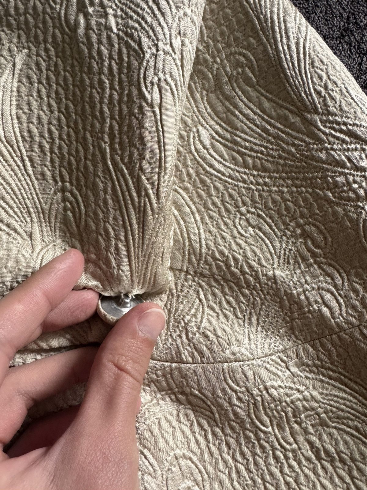 Christian Dior Monsieur Christian Dior vintage woman's silk blazer rare archive Size L / US 10 / IT 46 - 9 Thumbnail
