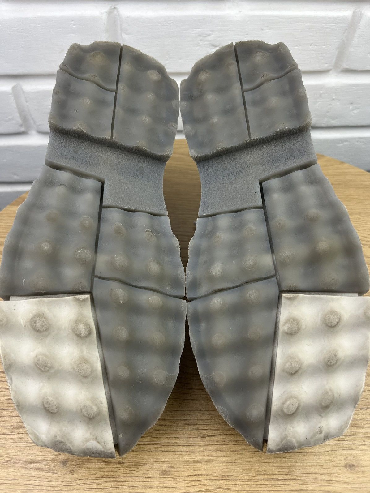 Off-White OFF-WHITE Derby Suede Boat Shoes SPONGE Rubber Sole Gray Size US 8 / EU 41 - 14 Thumbnail