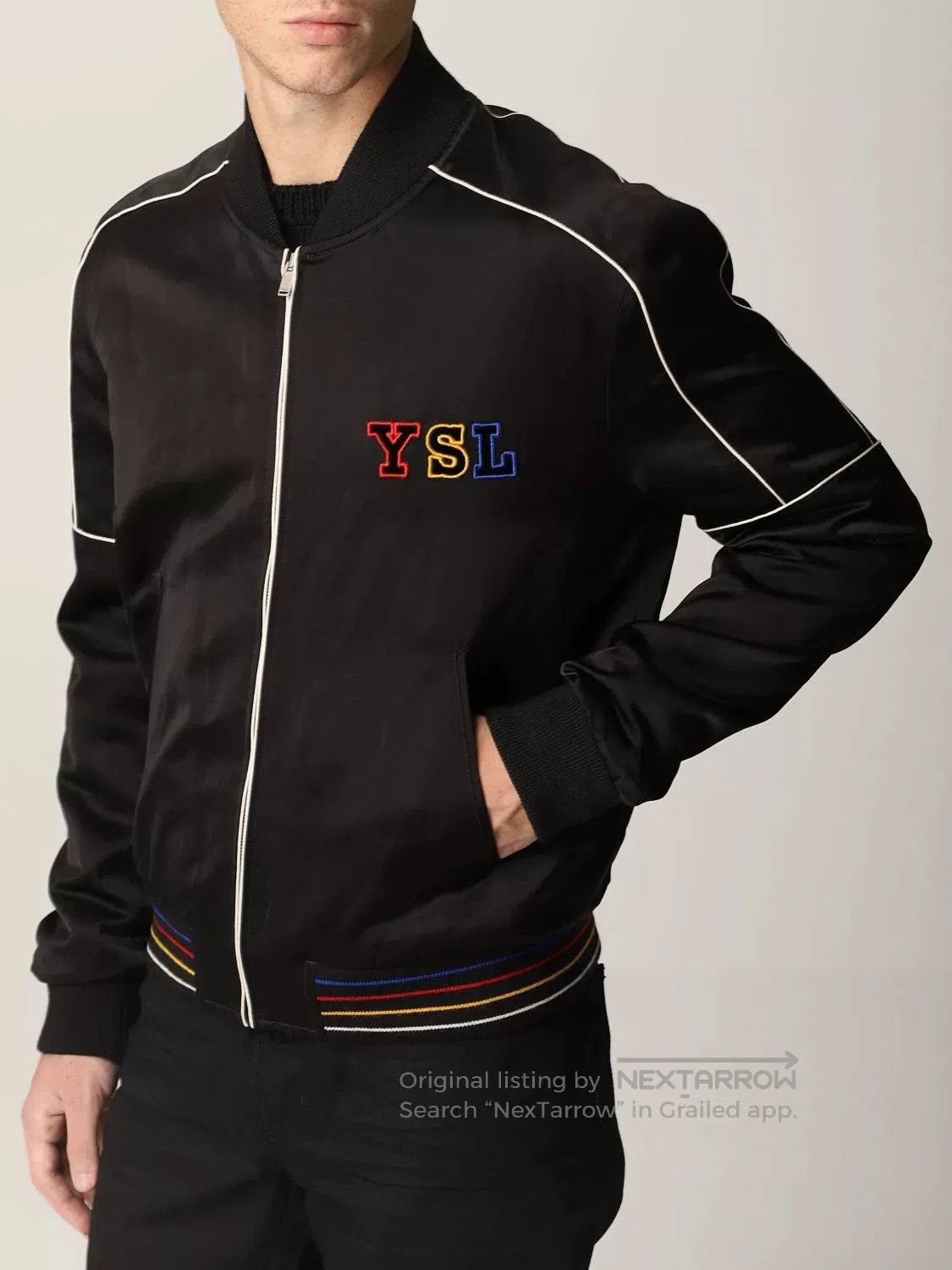 Saint Laurent Paris Saint Laurent Teddy Black Bomber Jacket. Size US S / EU 44-46 / 1 - 7 Thumbnail