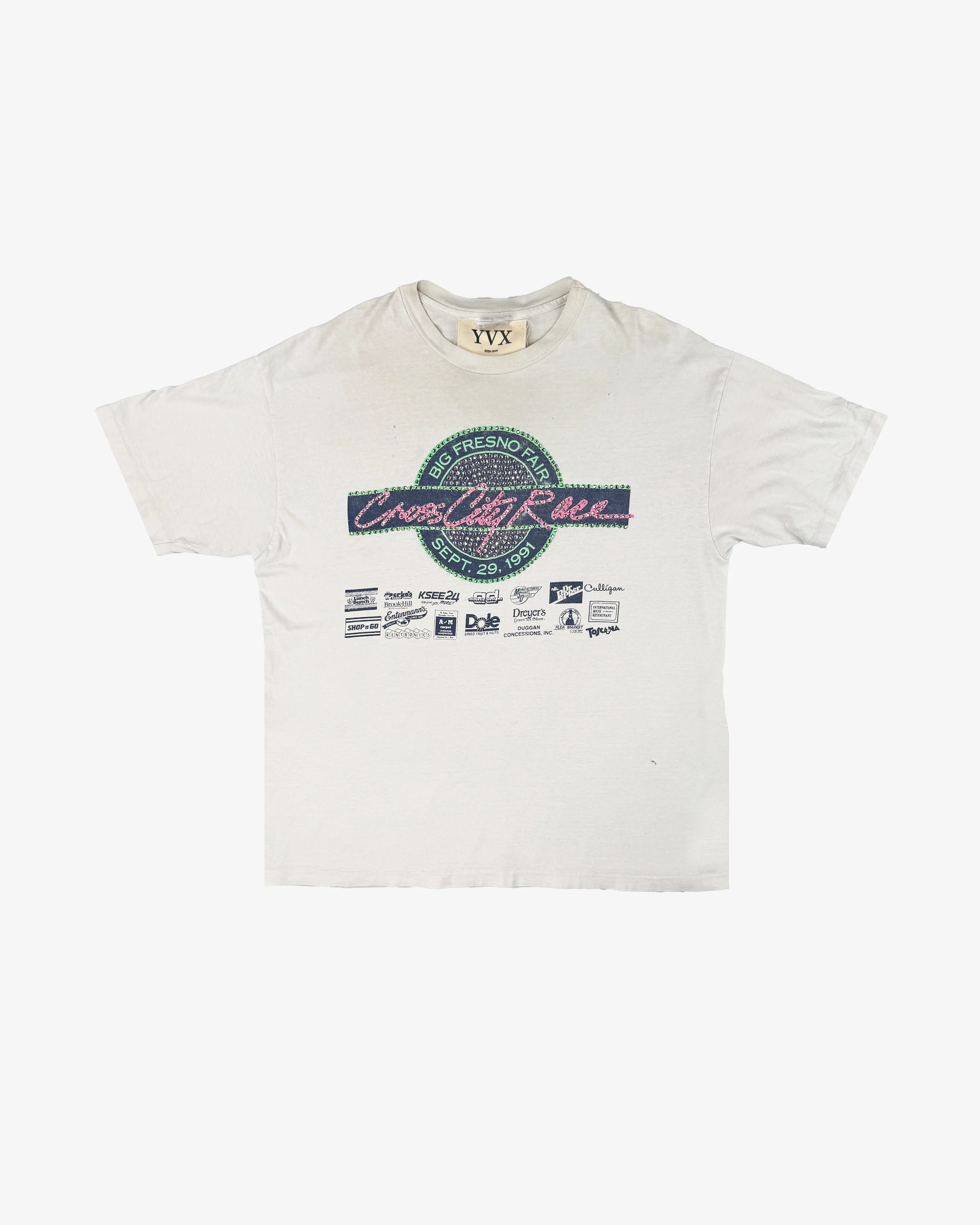 Vintage Hand Studded 1991 Big Fresno Cross City Race x YVX Tee Size US XL / EU 56 / 4 - 1 Thumbnail