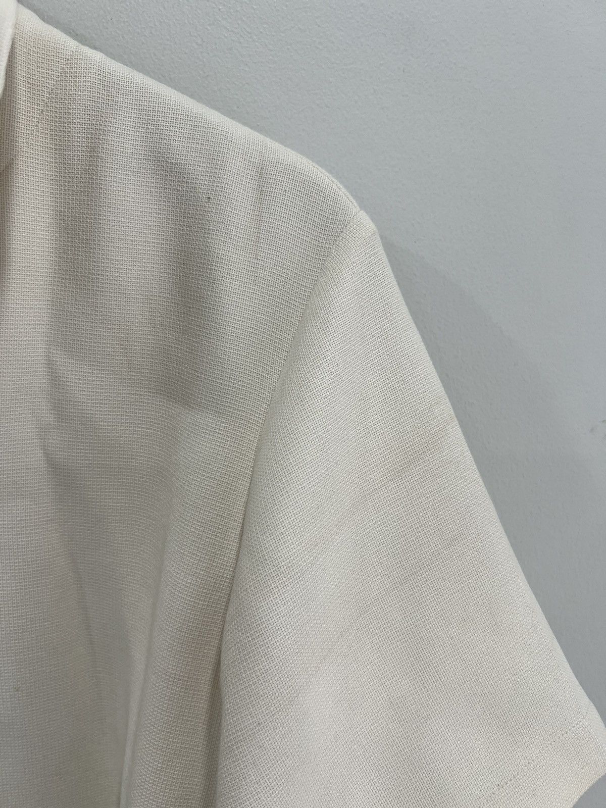Sandro Sandro Paris Short Sleeve Cream Button Shirt camp collar Size US M / EU 48-50 / 2 - 3 Thumbnail