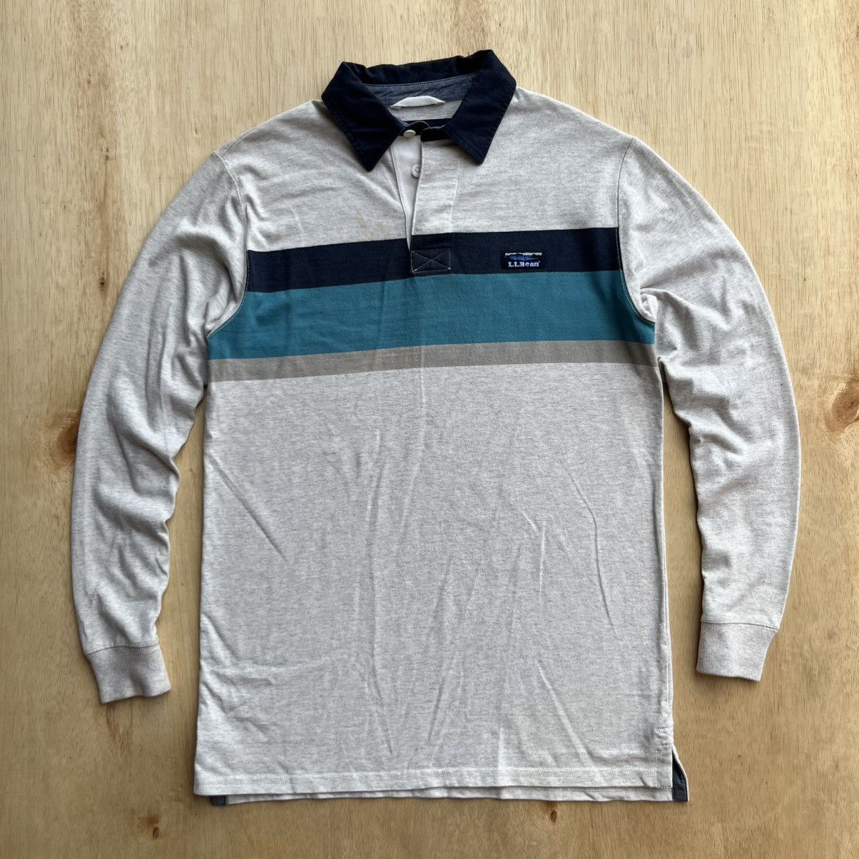 L.L. Bean LL BEAN VINTAGE RUGBY LONG SLEEVE 90s 00s Size US S / EU 44-46 / 1 - 1 Thumbnail