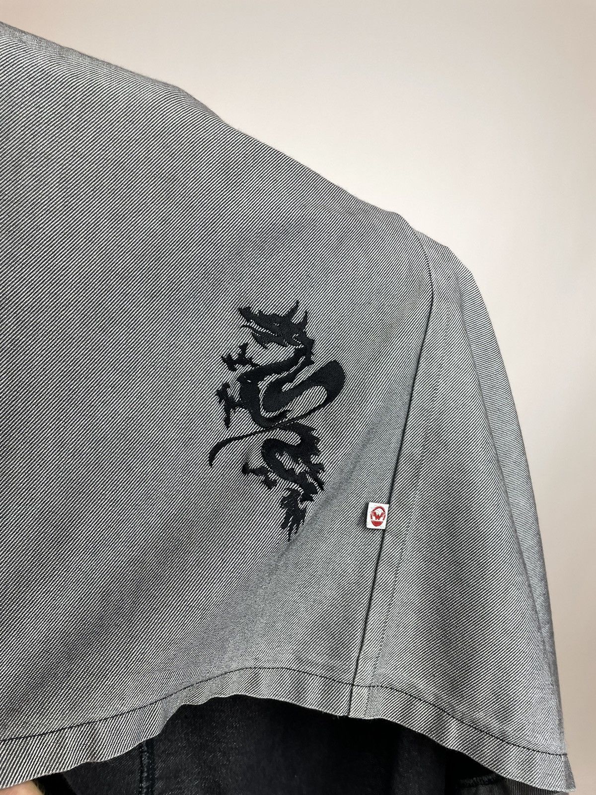 Vintage Silver Japanese denim workwear jacket dragon print Size US XXL / EU 58 / 5 - 12 Thumbnail