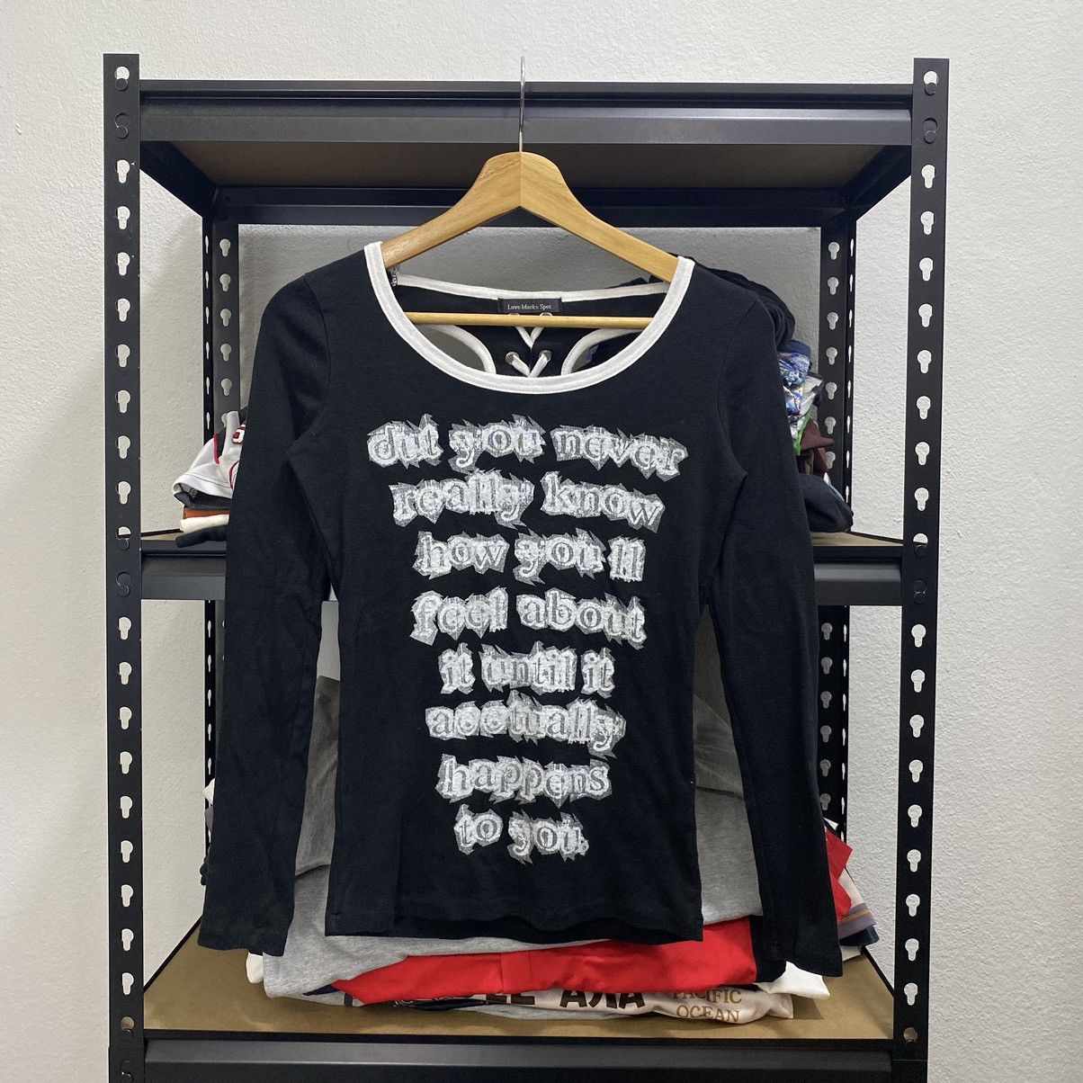 Vintage Tshirt Longsleeve Skull Punk Style Size XS / US 0-2 / IT 36-38 - 3 Thumbnail