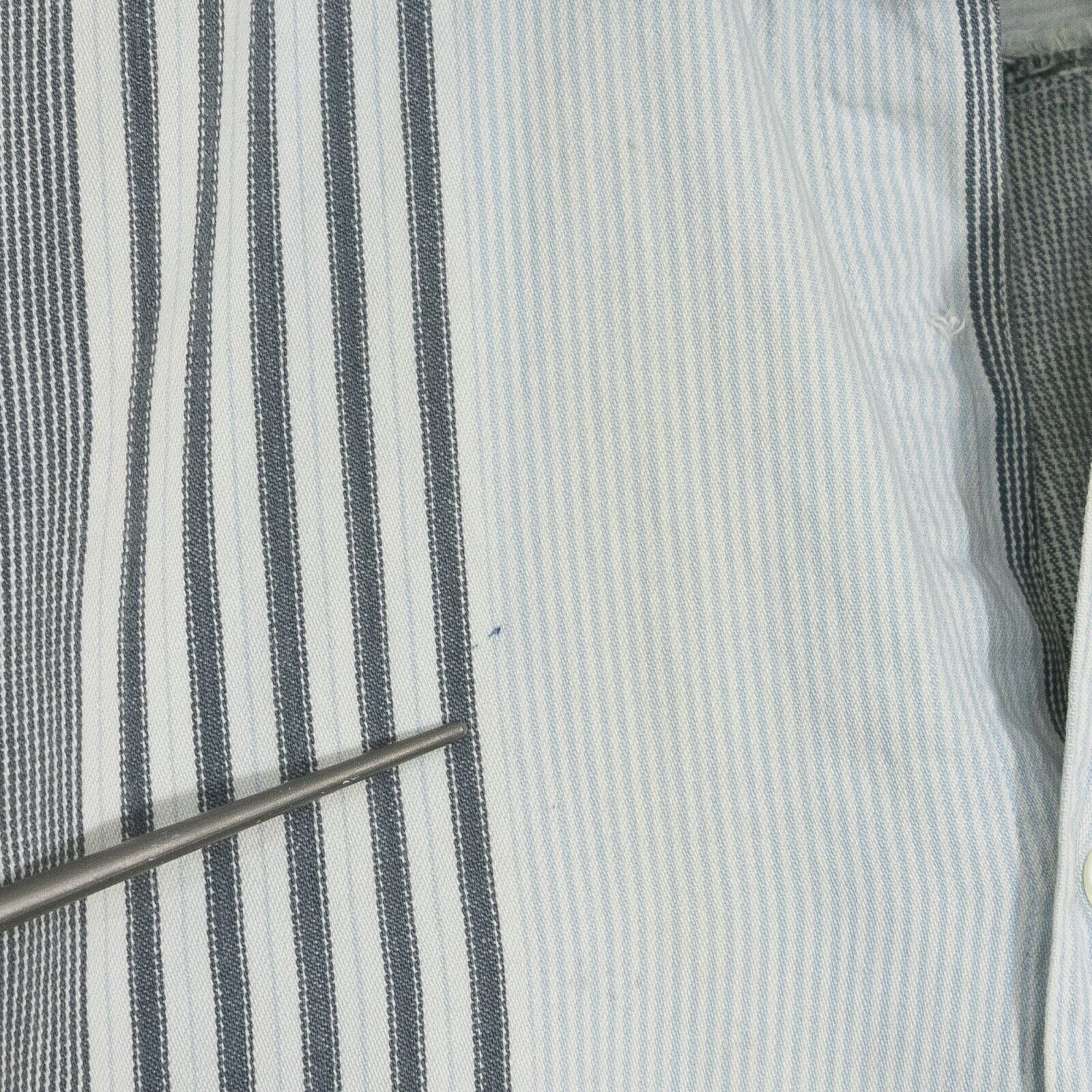 Vintage Vintage Striped Denim Button Up Shirt Medium - Long Sleeve Size US M / EU 48-50 / 2 - 3 Thumbnail