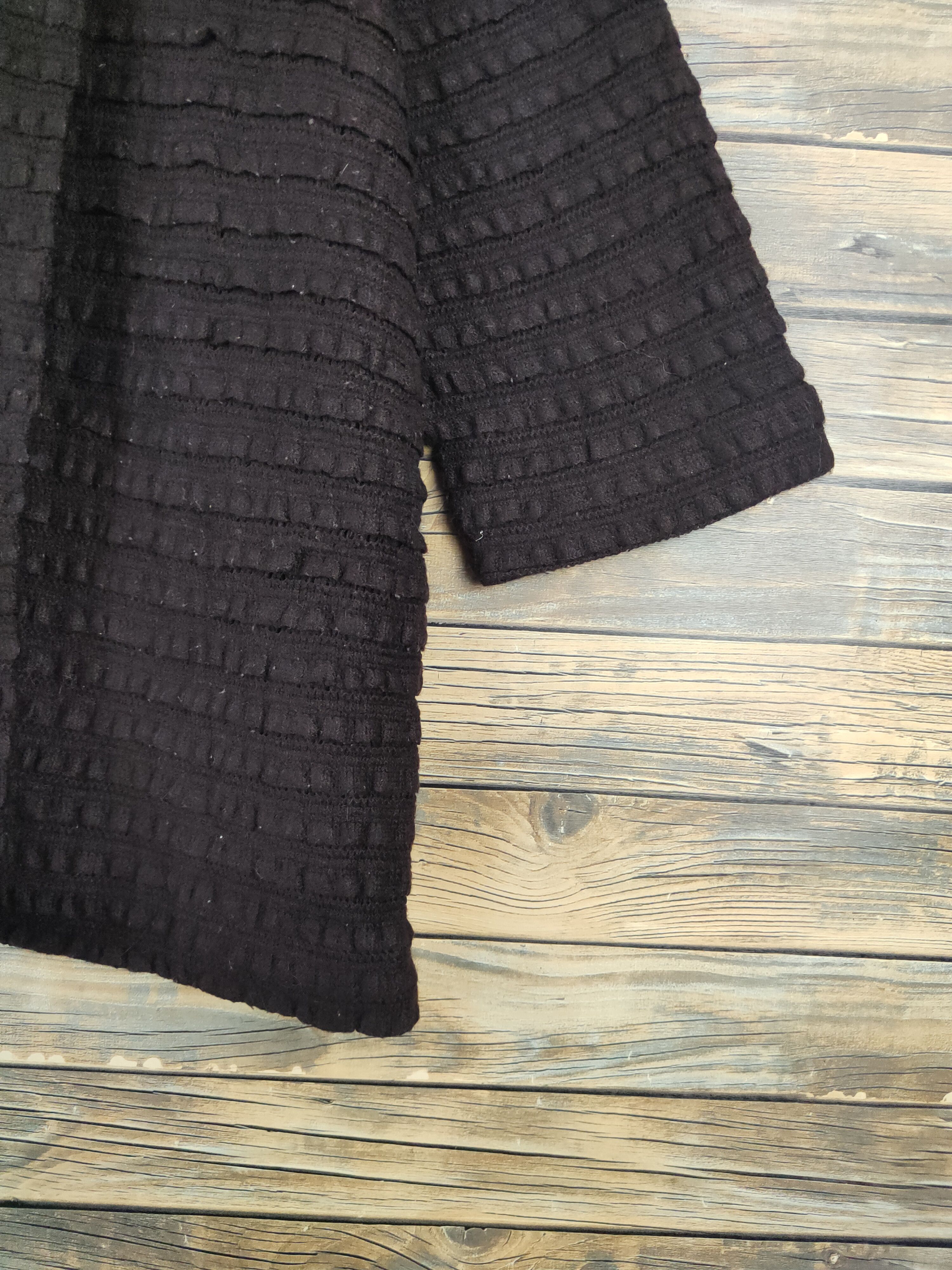 Vintage Japanese Brand Brown Hoodie Knitwear Long Cardigan #W2128 Size US L / EU 52-54 / 3 - 6 Thumbnail