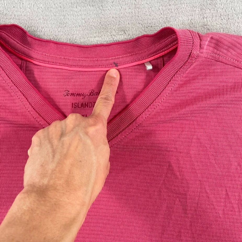 Tommy Bahama Tommy Bahama Coastal Crest IslandZone V-Neck T Shirt Pink Men 2XL Marlin NWOT Size US XXL / EU 58 / 5 - 4 Thumbnail