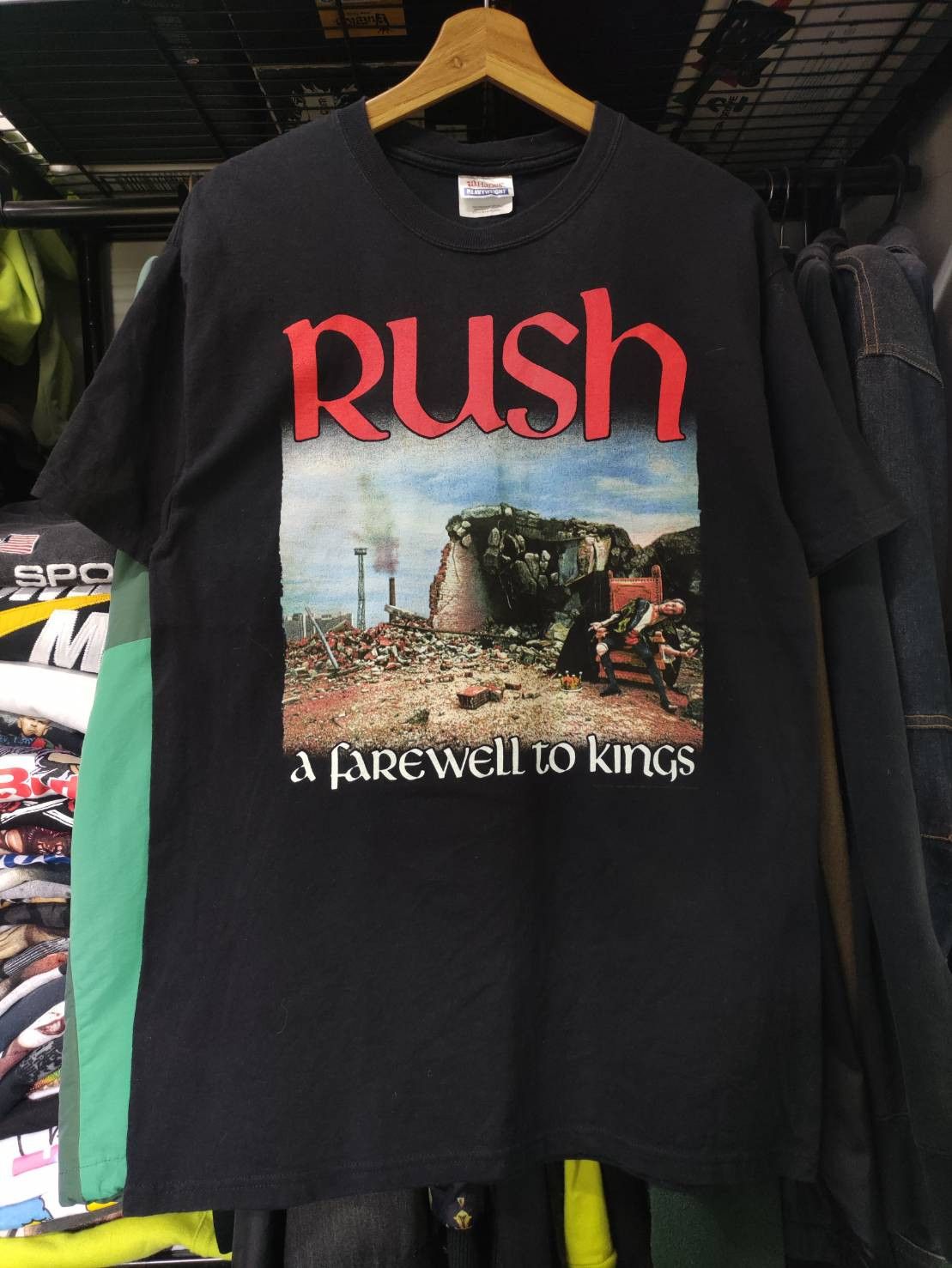 Band Tees Vtg 00's Rush " A Farewell to Kings " Album Promo T-Shirt Size US M / EU 48-50 / 2 - 2 Thumbnail