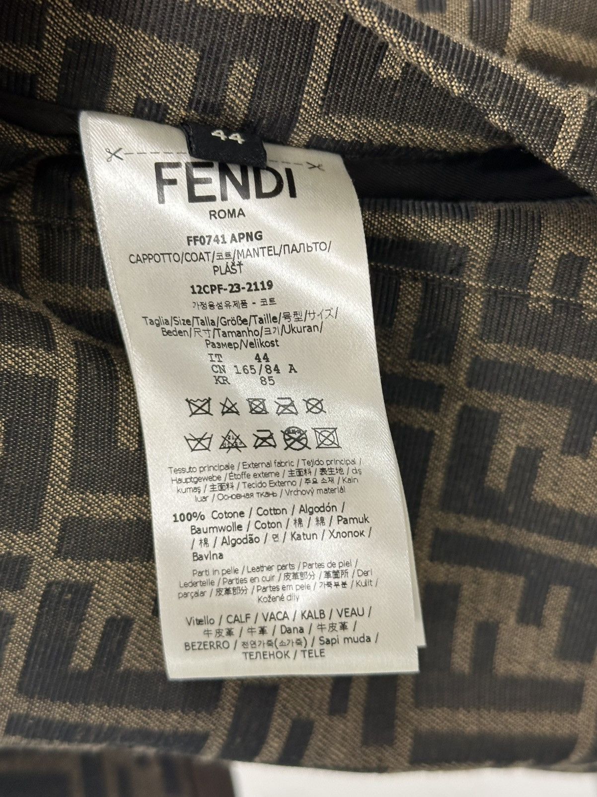 Fendi Trenche Fendi Size US S / EU 44-46 / 1 - 11 Thumbnail