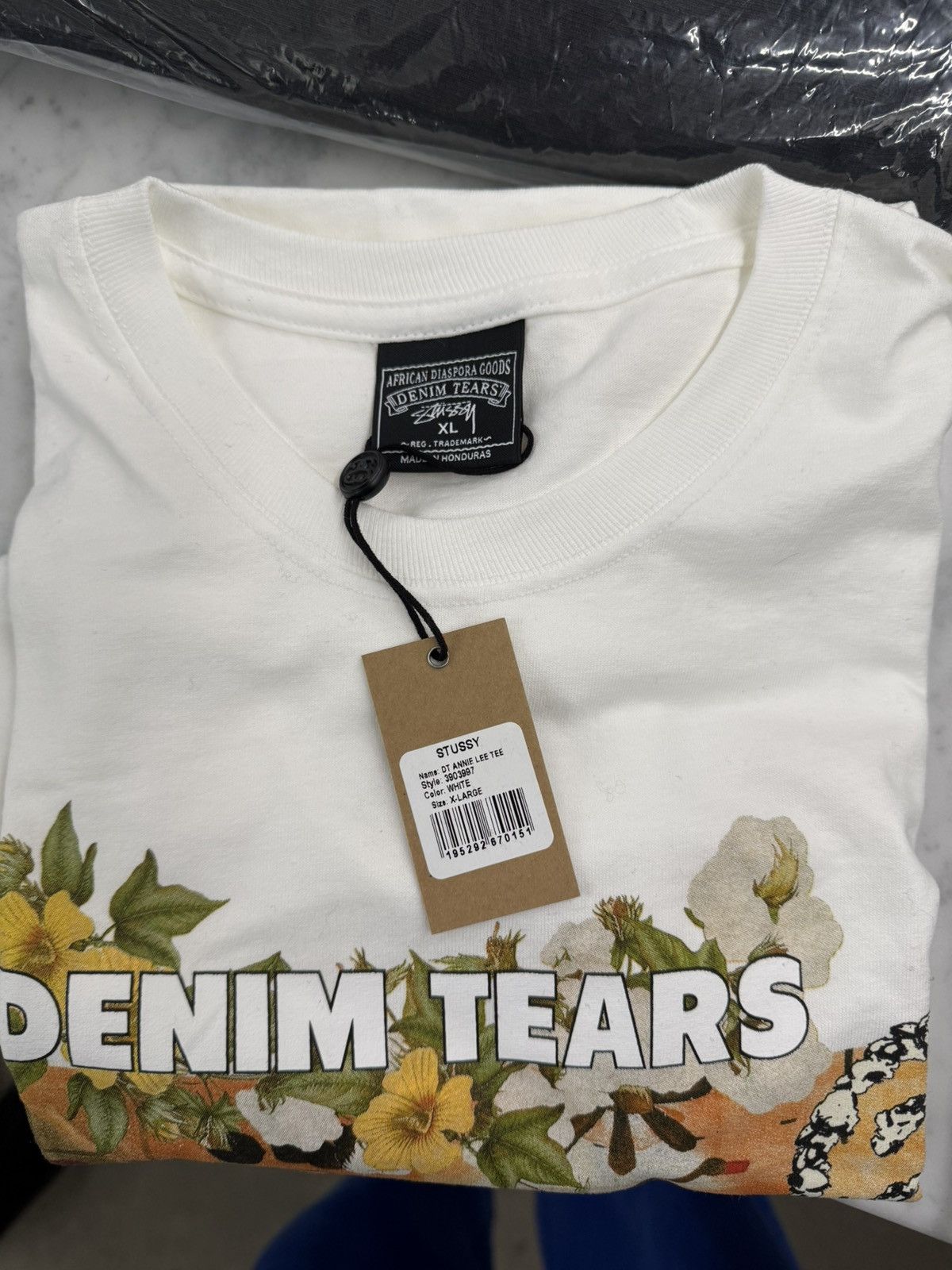 DENIM TEARS × Stussy STÜSSY & DENIM TEARS ANNIE LEE TEE | Grailed