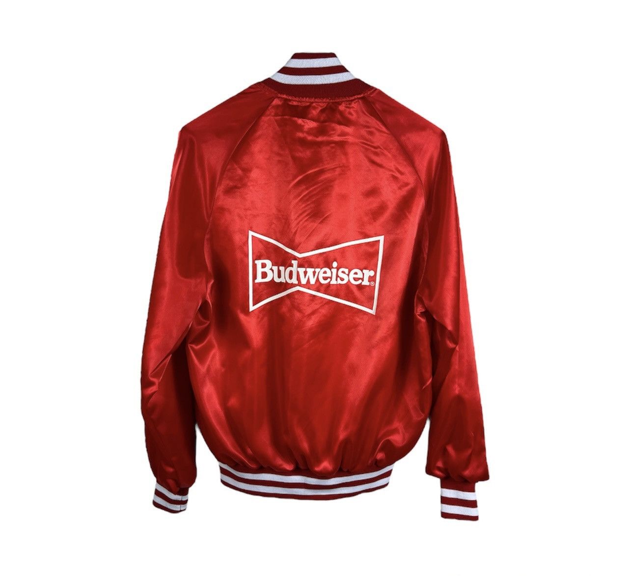 Vintage Vintage Budweiser official product satin beer bomber jacket Size US L / EU 52-54 / 3 - 2 Thumbnail