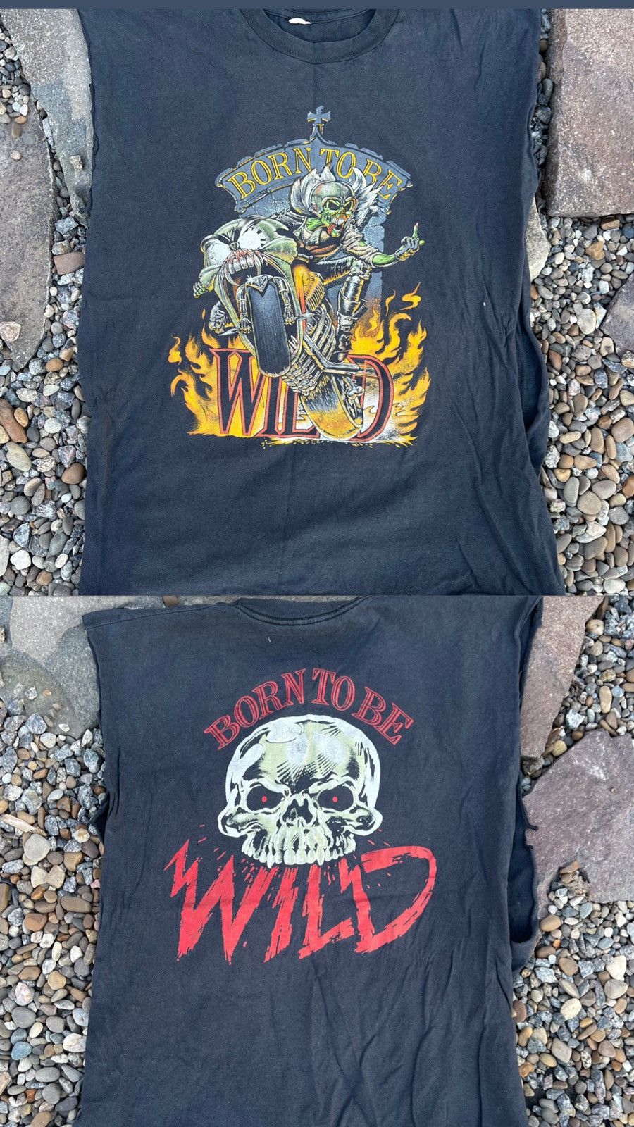 Harley Davidson × Vintage 90’s Born To Be Wild Distressed Vintage moto tee Size US M / EU 48-50 / 2 - 1 Thumbnail