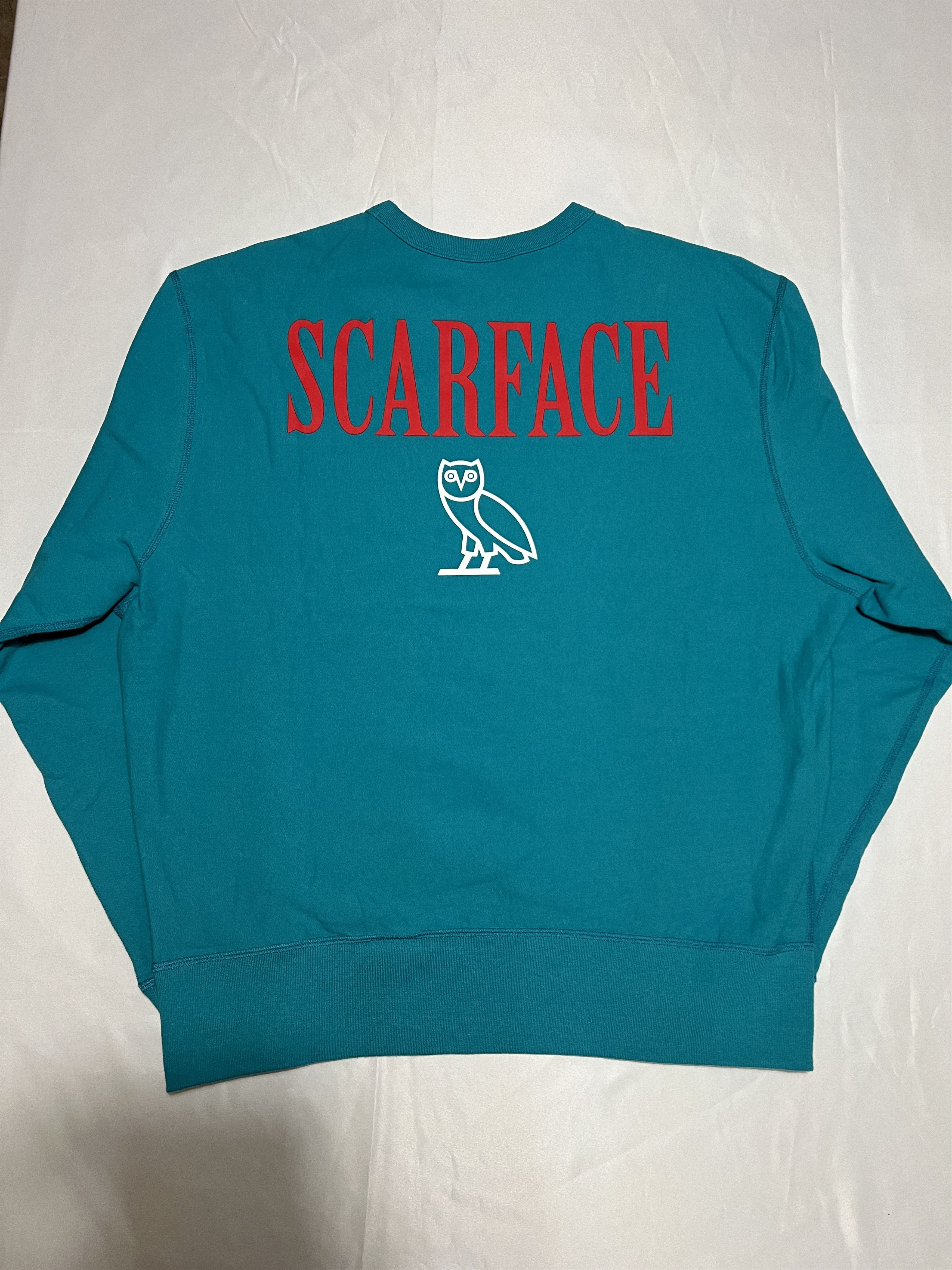 Drake OVO X SCARFACE BLUE CREWNECK Size US L / EU 52-54 / 3 - 4 Thumbnail