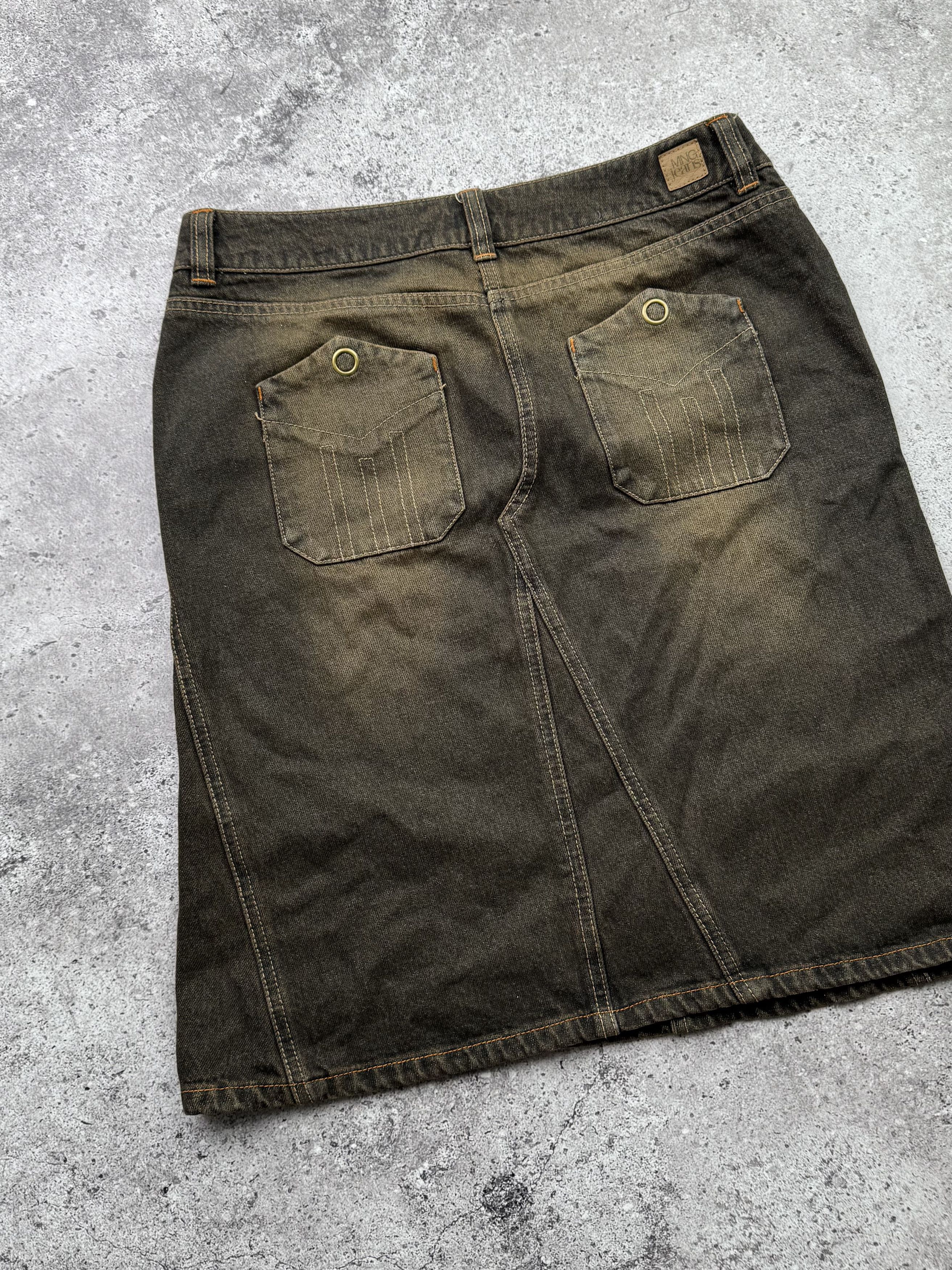 Japanese Brand Vintage Faded Midi Skirt C641(V191) Size 30" / US 8 / IT 44 - 5 Thumbnail