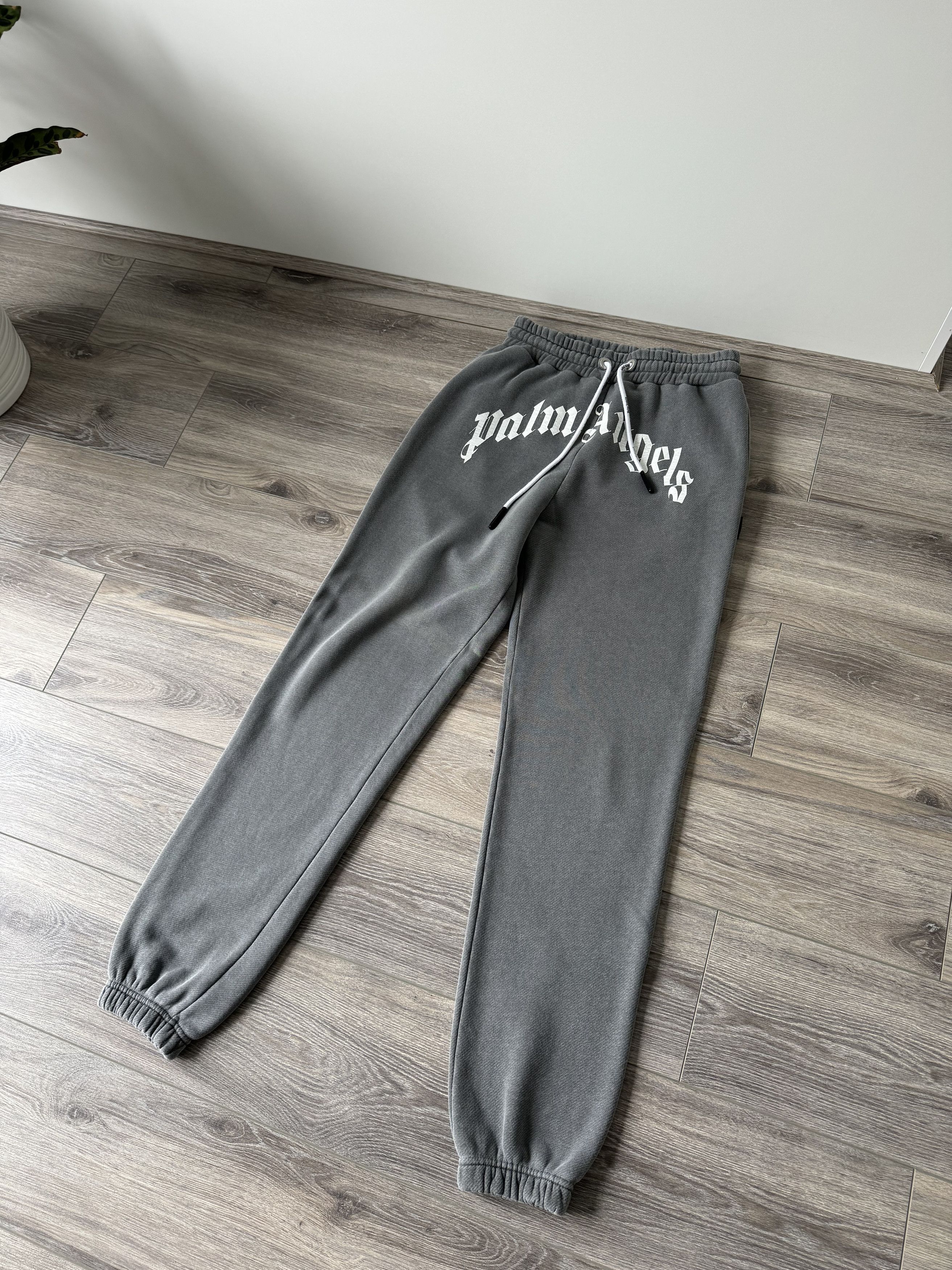 Palm Angels Curved Logo-Print Sweatpants