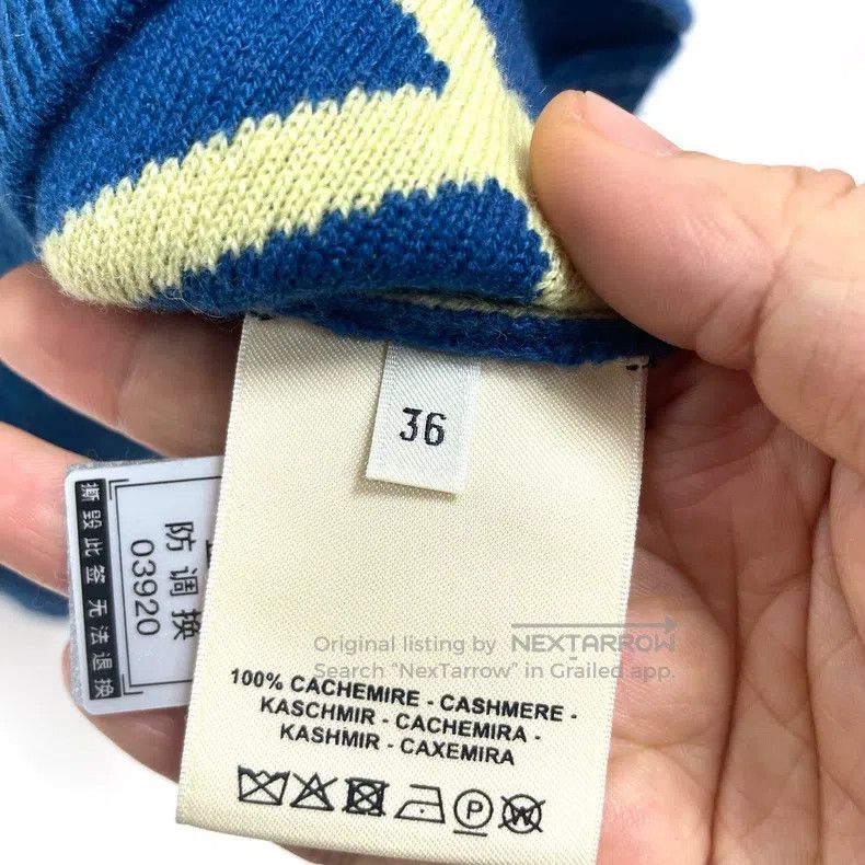 Hermes Hermes Blue Cashmere Sleeveless Vest Size XS / US 0-2 / IT 36-38 - 5 Thumbnail