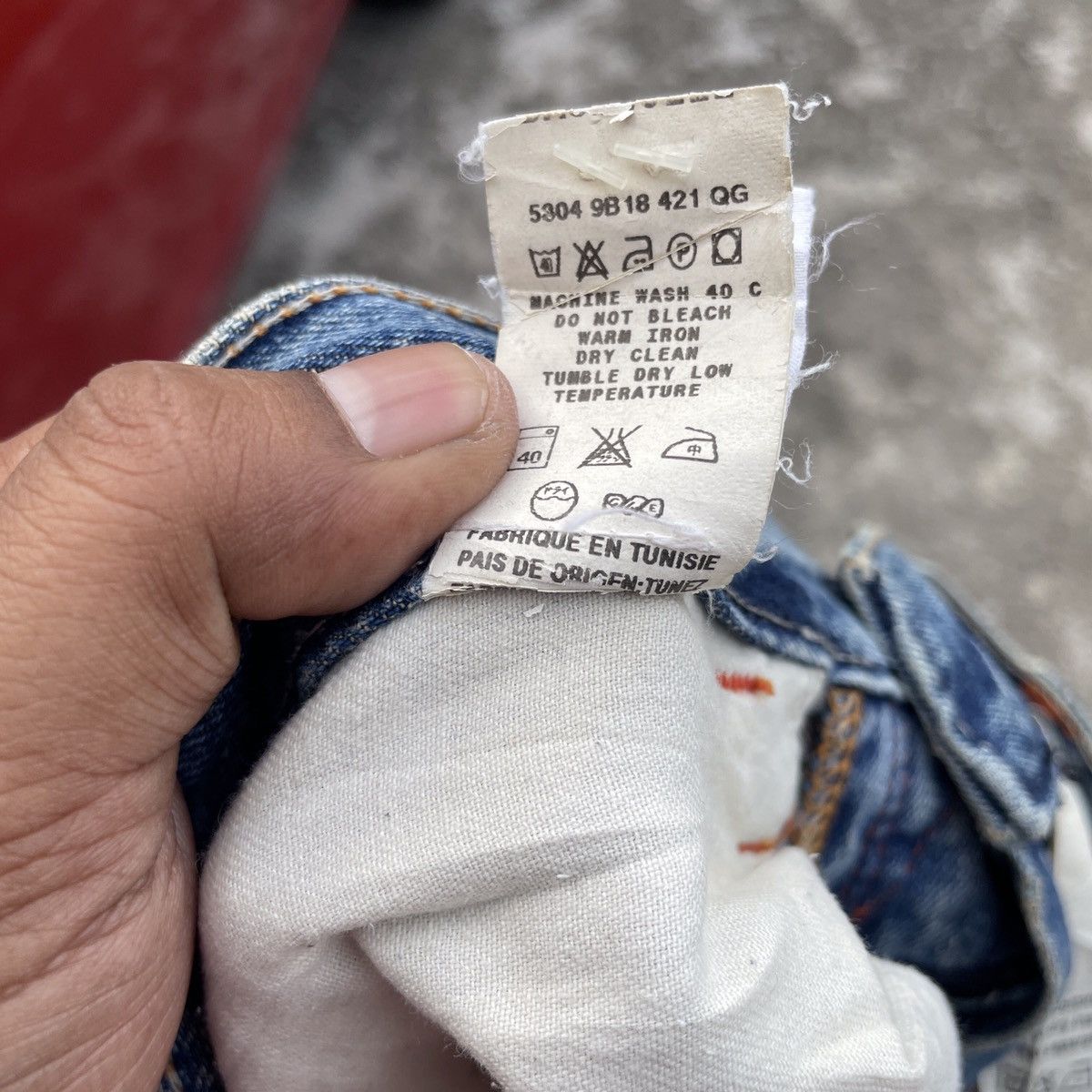 Energie Vintage Stevenson Energie Distressed Denim Jeans Size US 33 - 8 Thumbnail