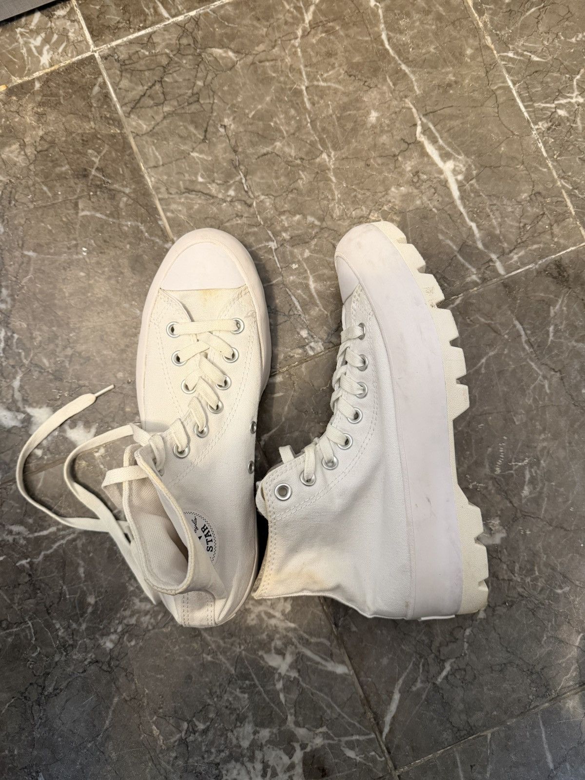 Converse Converse Chuck Taylor All Star Lift Lug Hi (White) Size US 8.5 / IT 38.5 - 3 Thumbnail