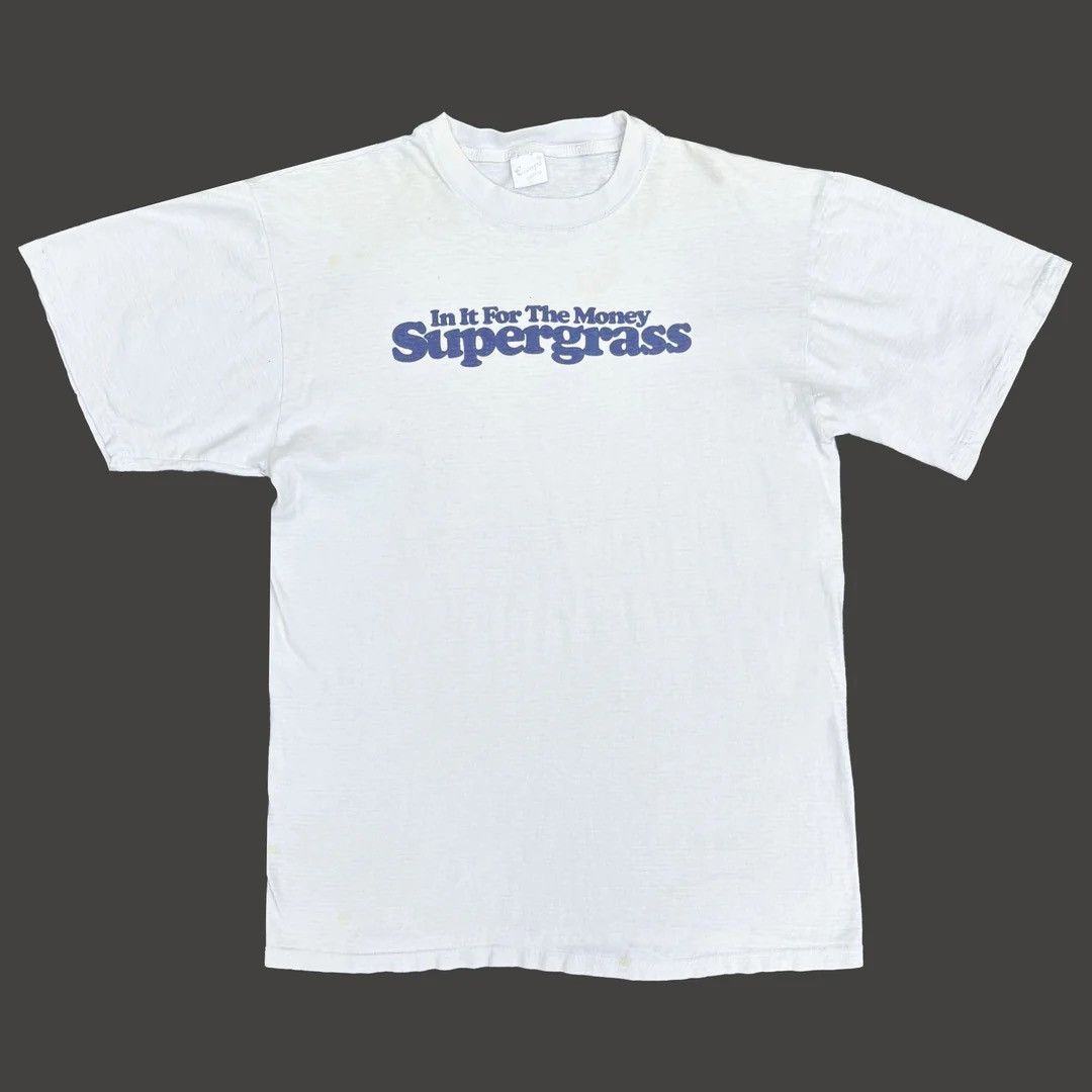 Band Tees Supergrass 1997 97 90s Vintage Band For The Money T-Shirt Size US XL / EU 56 / 4 - 1 Thumbnail