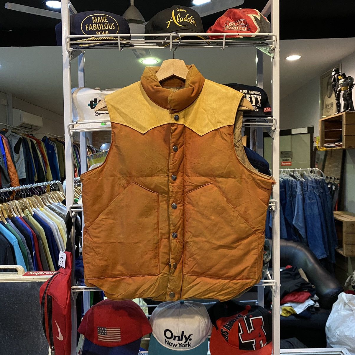 Japanese Brand Vintage Sugar Cane Down Vest Leather Size US S / EU 44-46 / 1 - 1 Thumbnail