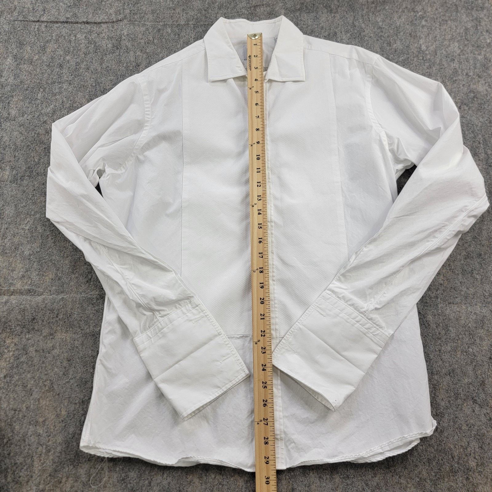 Todd Snyder Todd Snyder x Hamilton Pique Bib Fly Front Tuxedo Shirt Size US M / EU 48-50 / 2 - 4 Thumbnail
