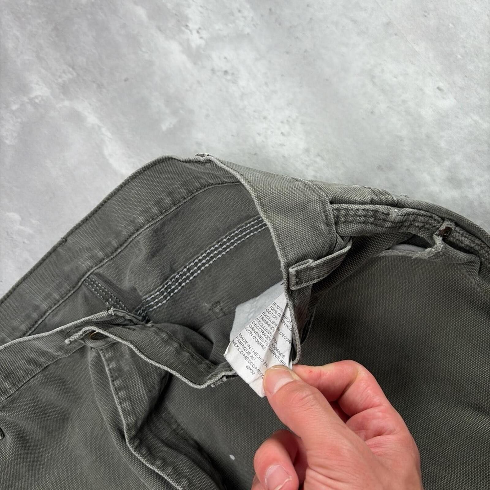 Dickies Y2K Olive Green Dickies Workwear Distressed Carpenter Pants Size US 40 / EU 56 - 5 Thumbnail