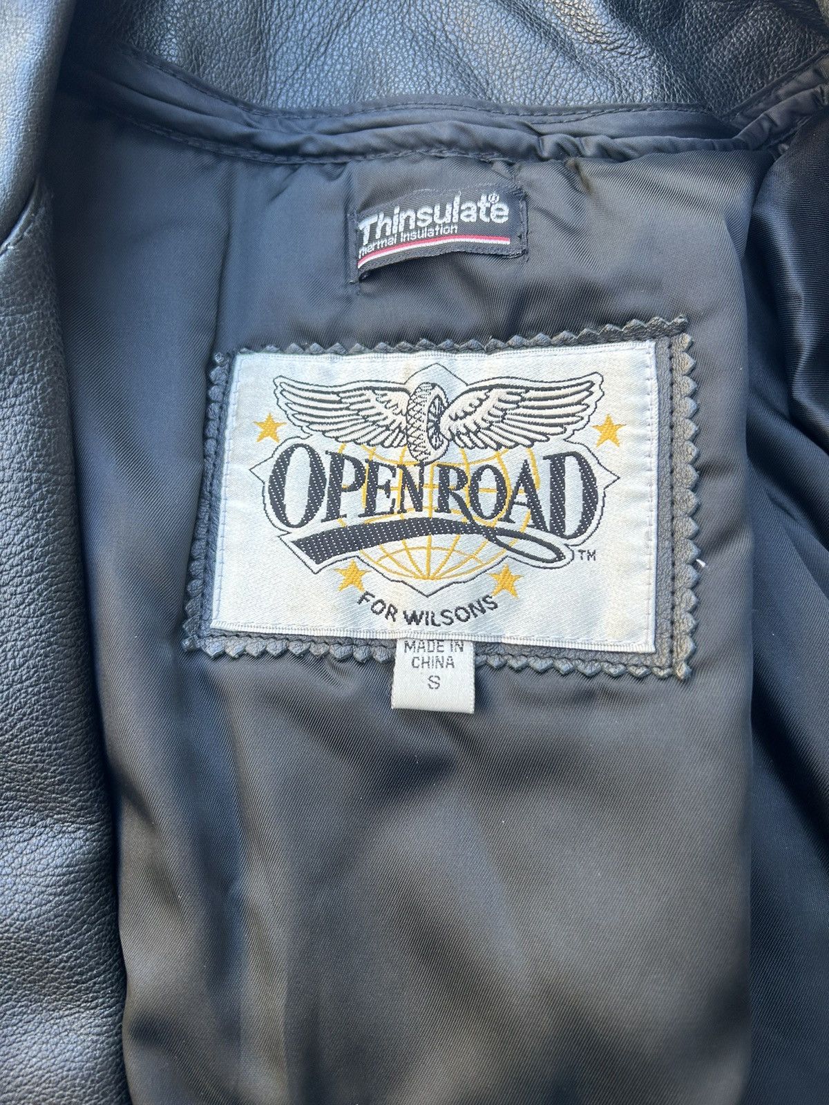 Wilsons Leather Wilson’s Open Road Biker/Cowboy Leather Jacket Size US S / EU 44-46 / 1 - 3 Thumbnail