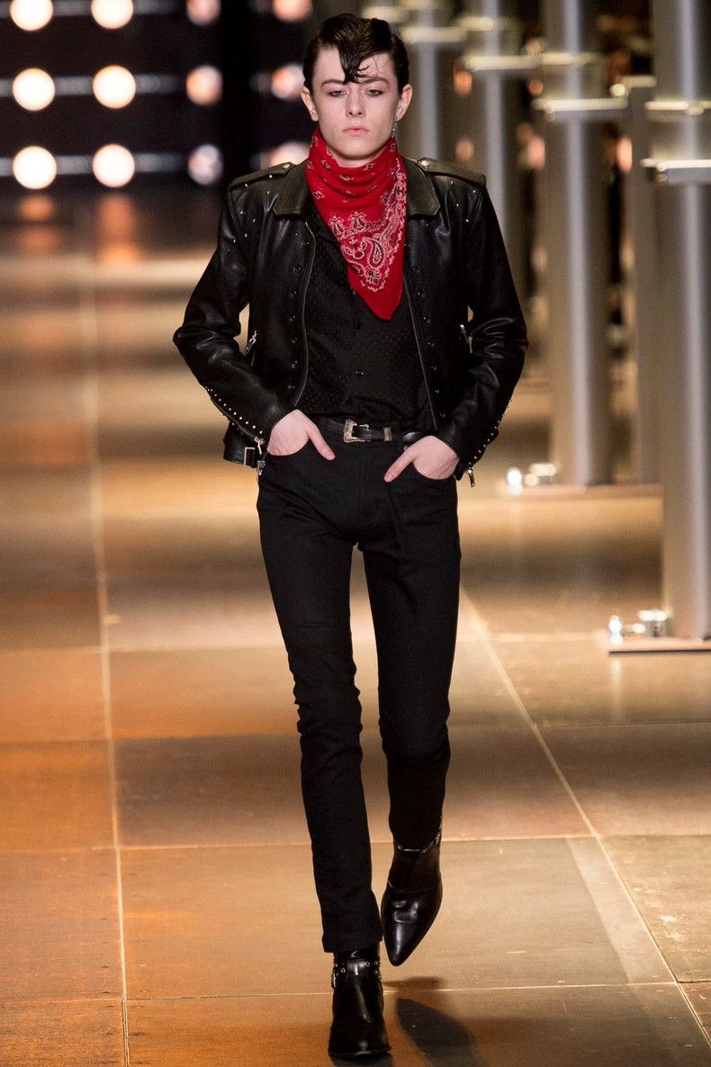 Yves Saint Laurent Saint Laurent14ss Mulberry Silk Dark Polka Dot Shirt 2503-N Size US XXS / EU 40 - 5 Thumbnail