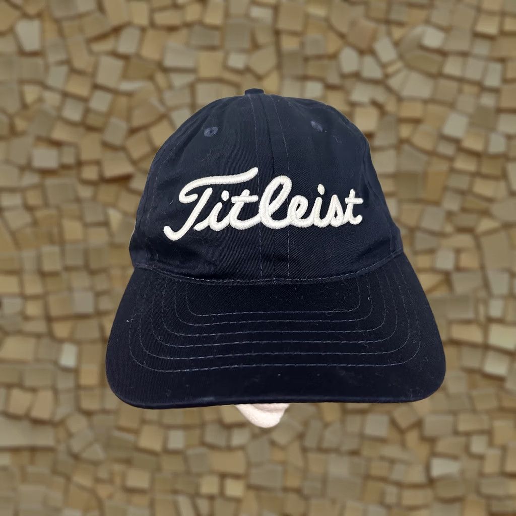 Titleist Titleist Golf Hat Cap Navy Adjustable Strapback Embroidered Logo Men One Size Blue Size ONE SIZE - 1 Thumbnail