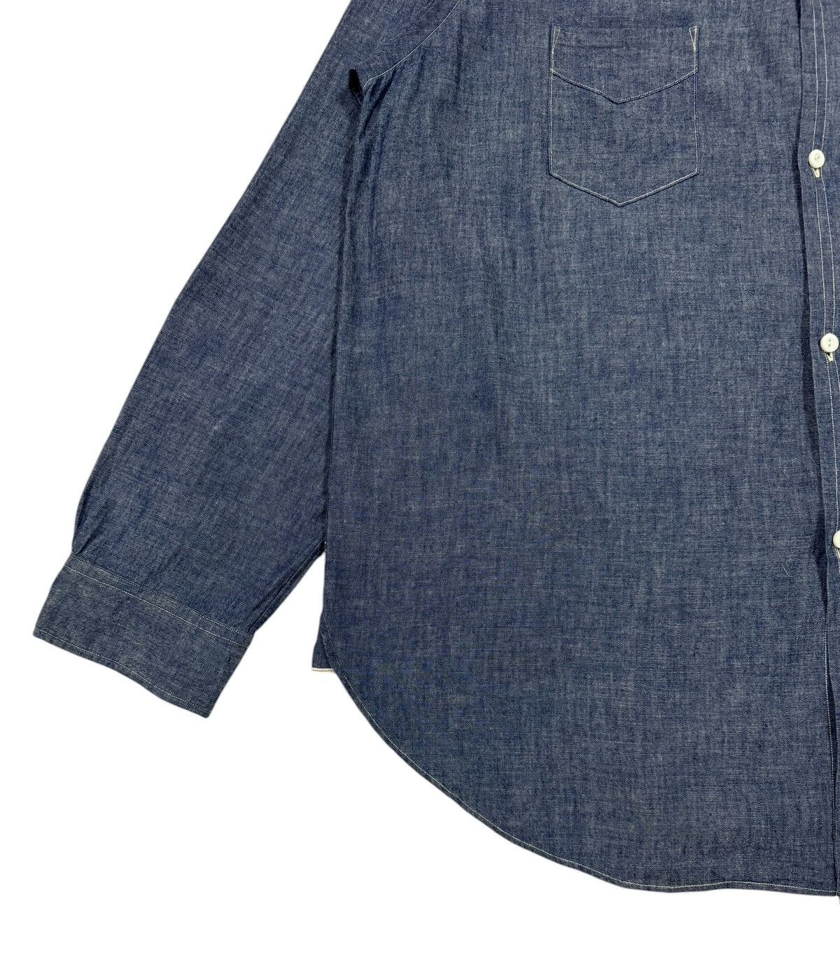 Post Overalls 2016 Post Overall V-patch Pocket Open Collar Indigo Chambray Size US L / EU 52-54 / 3 - 10 Thumbnail