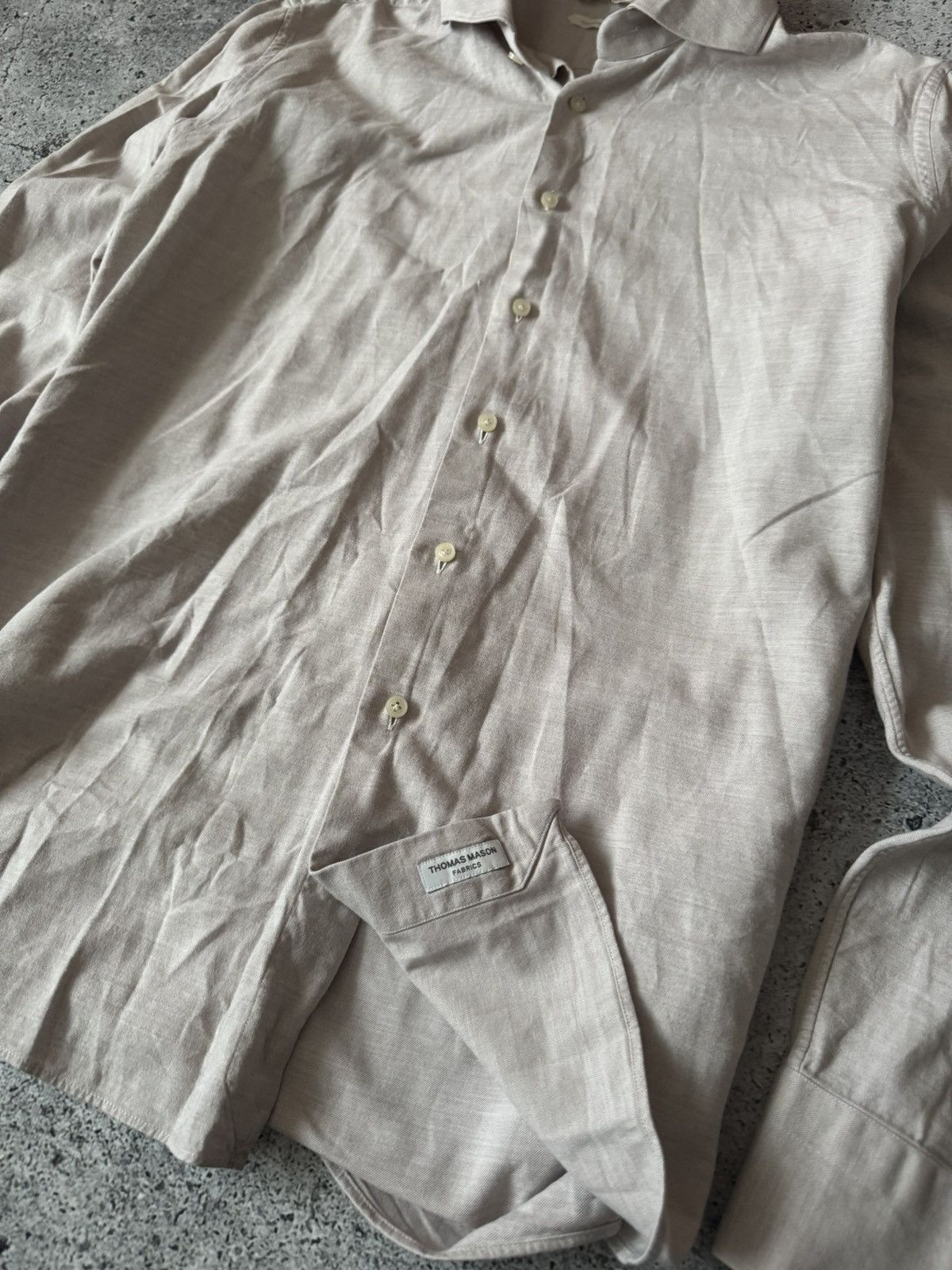 Suitsupply Suitsupply Button Shirt Luxury Thomas Mason Fabrics L Size US L / EU 52-54 / 3 - 6 Thumbnail