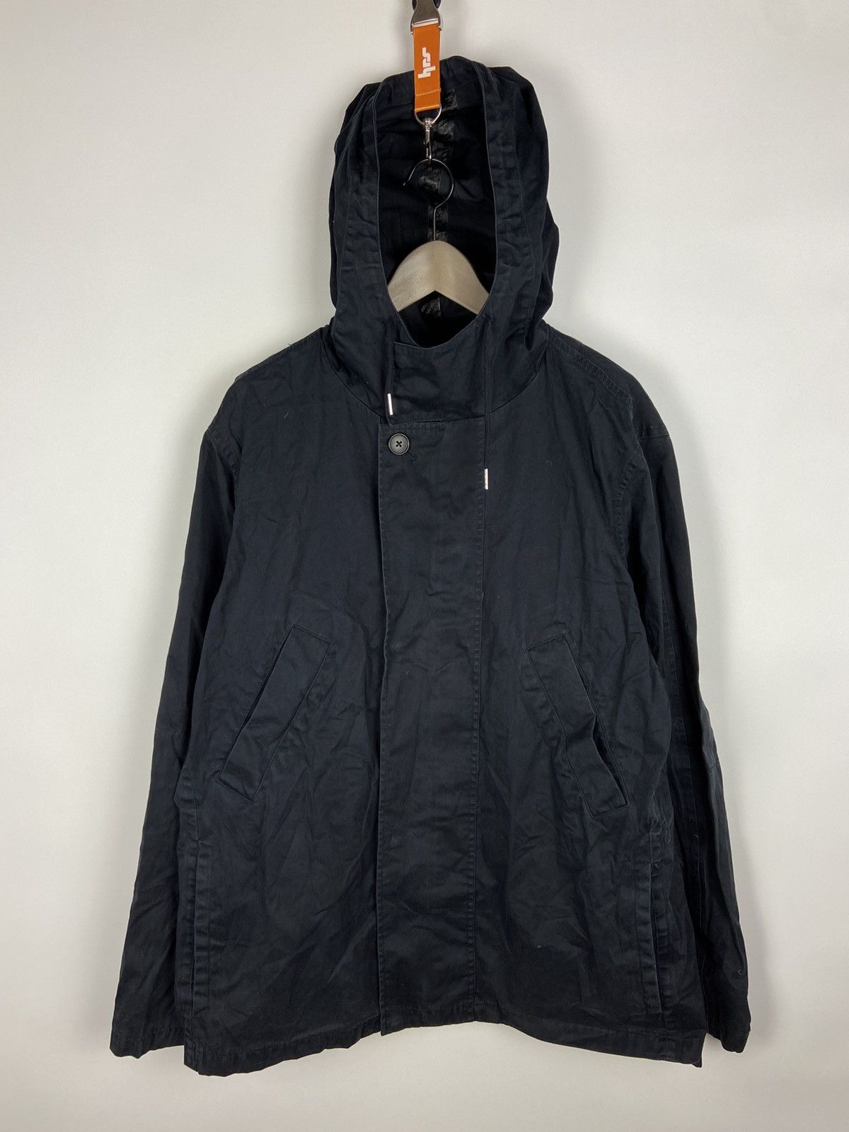 A.P.C. × Designer A.P.C. Navy Dark/Blue Faded Hooded Cliff Parka Mens Jacket Size US XXL / EU 58 / 5 - 1 Thumbnail