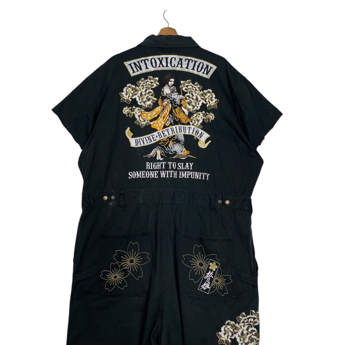 Japanese Brand Divine Retribution Intoxication Embroidered Coverall Size US 36 / EU 52 - 2 Thumbnail