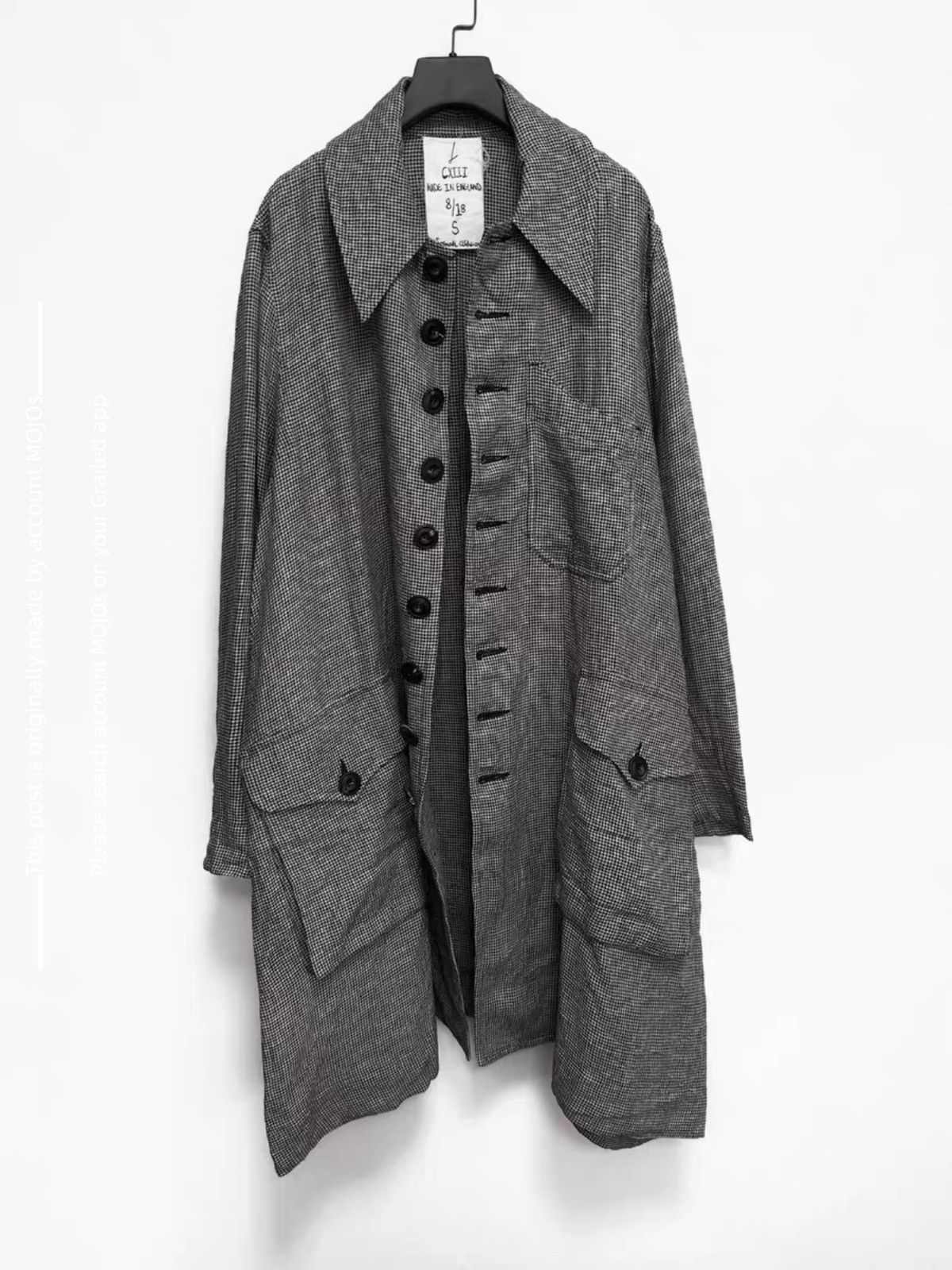 John Alexander Skelton Sz S John Alexander Skelton 23SS Hound Tooth Trench Jacket8 Size US S / EU 44-46 / 1 - 2 Thumbnail
