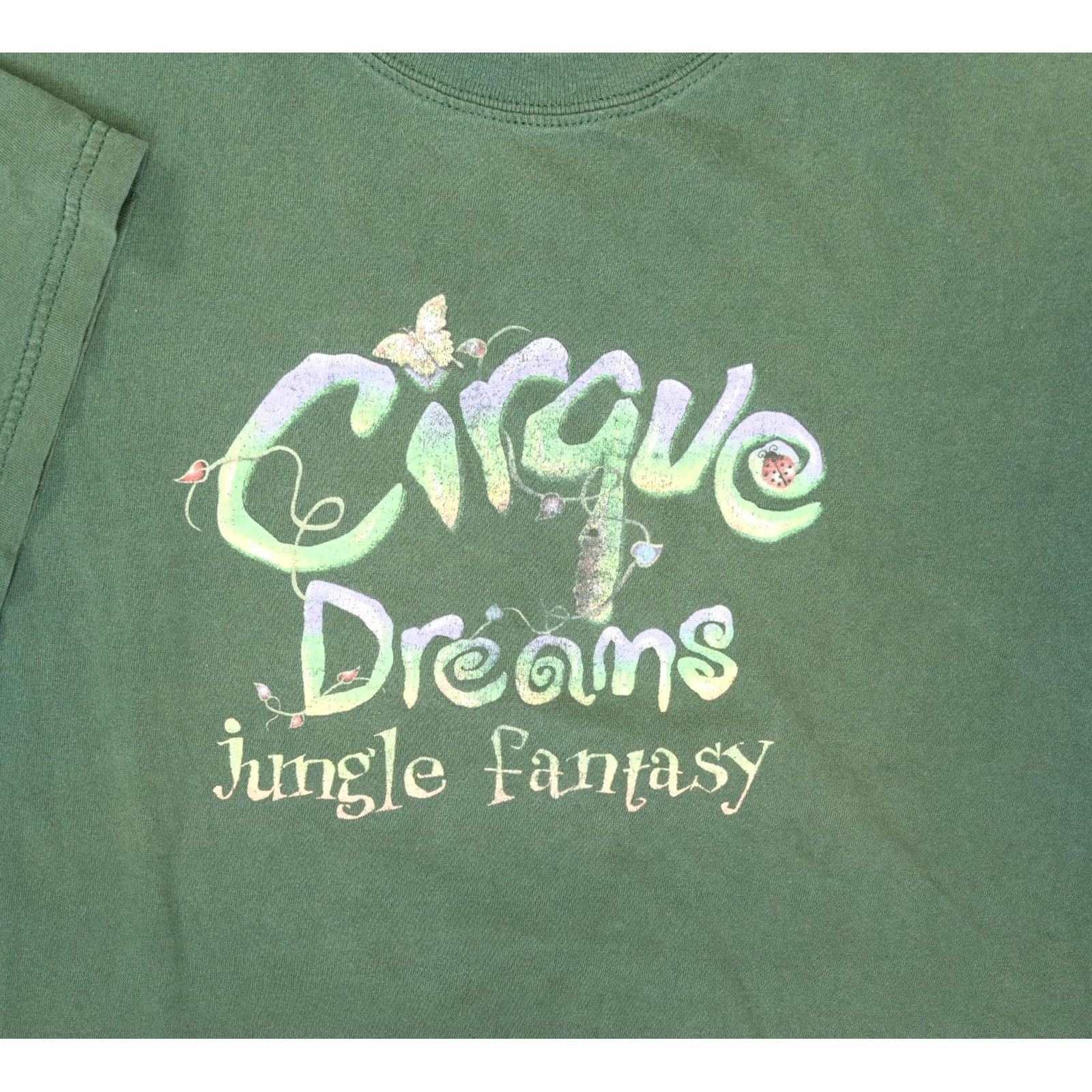 Gildan VINTAGE Gildan T-Shirt Cirque Dreams Jungle Fantasy Shirt Green XL Adults Size US XL / EU 56 / 4 - 3 Thumbnail
