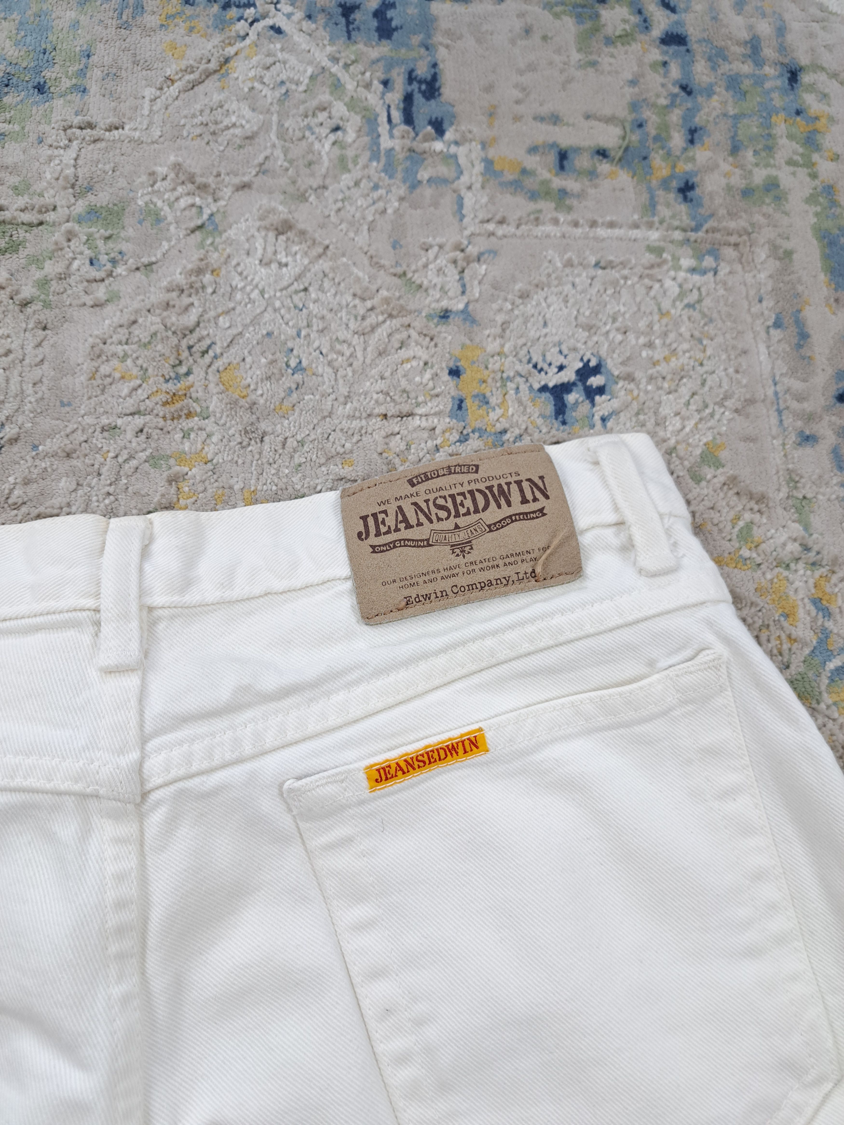 Edwin Vintage 90s Edwin Made in Japan White Denim Straight Pants Size US 32 / EU 48 - 2 Thumbnail
