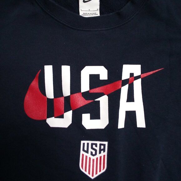 Nike Nike Team USA Soccer Club Fleece Crewneck Sweatshirt Size US L / EU 52-54 / 3 - 1 Thumbnail
